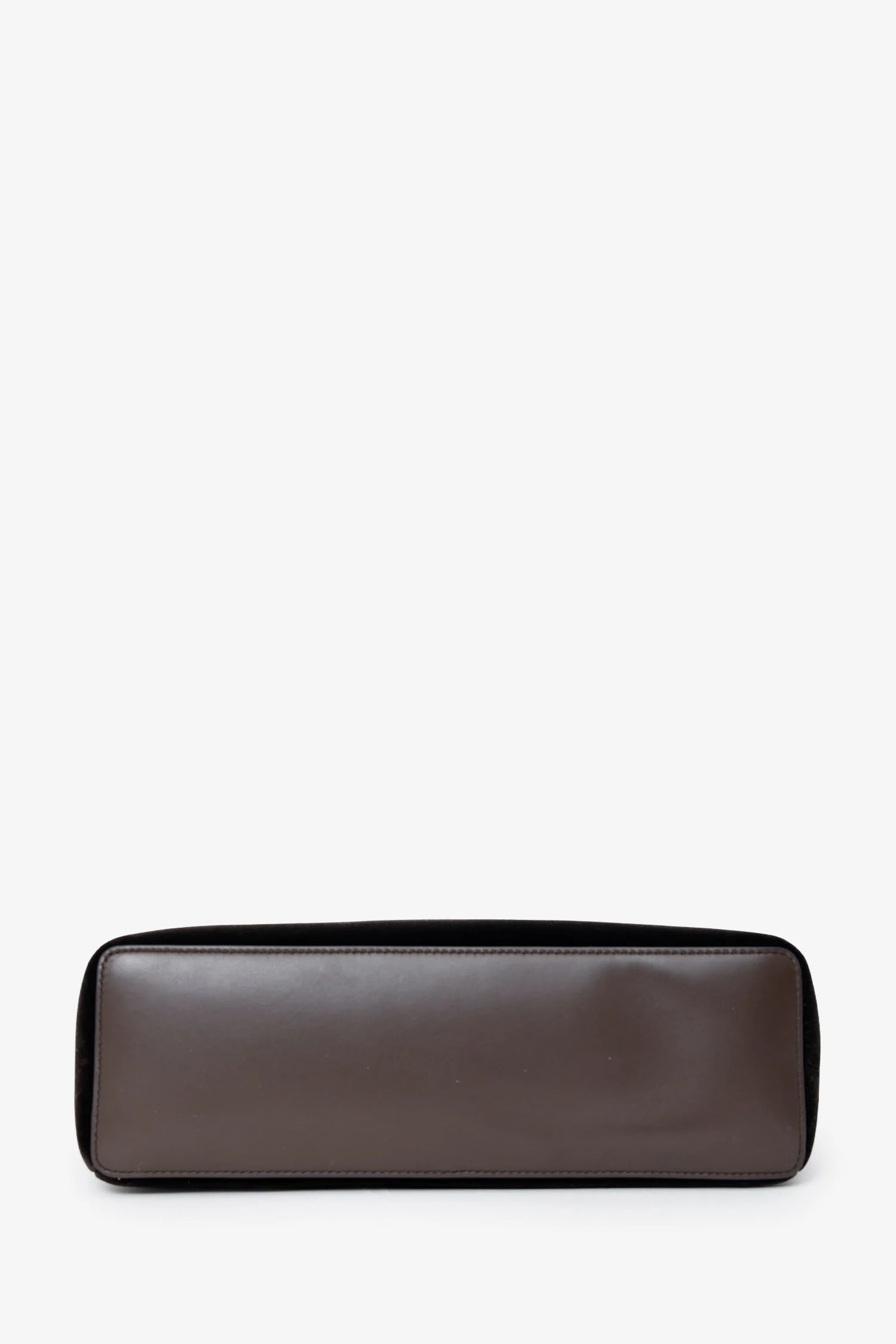 Loro Piana Black Velour/Leather L27 Crossbody With Strap - Image 5