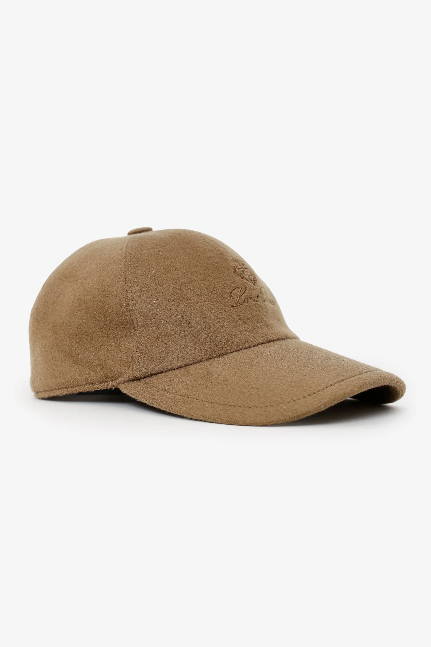 Loro Piana Brown Cashmere Baseball Cap Size S - Image 2