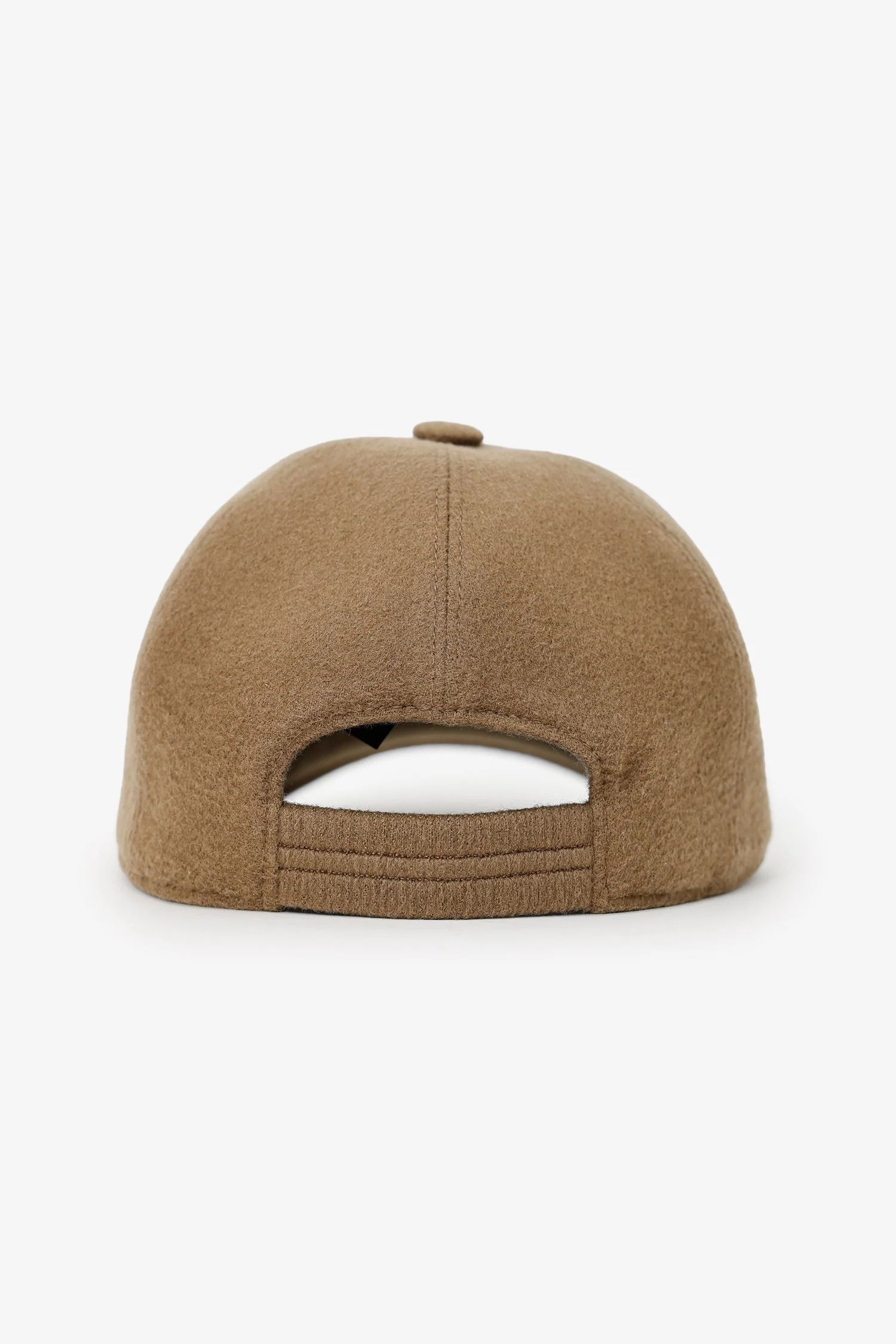 Loro Piana Brown Cashmere Baseball Cap Size S - Image 3