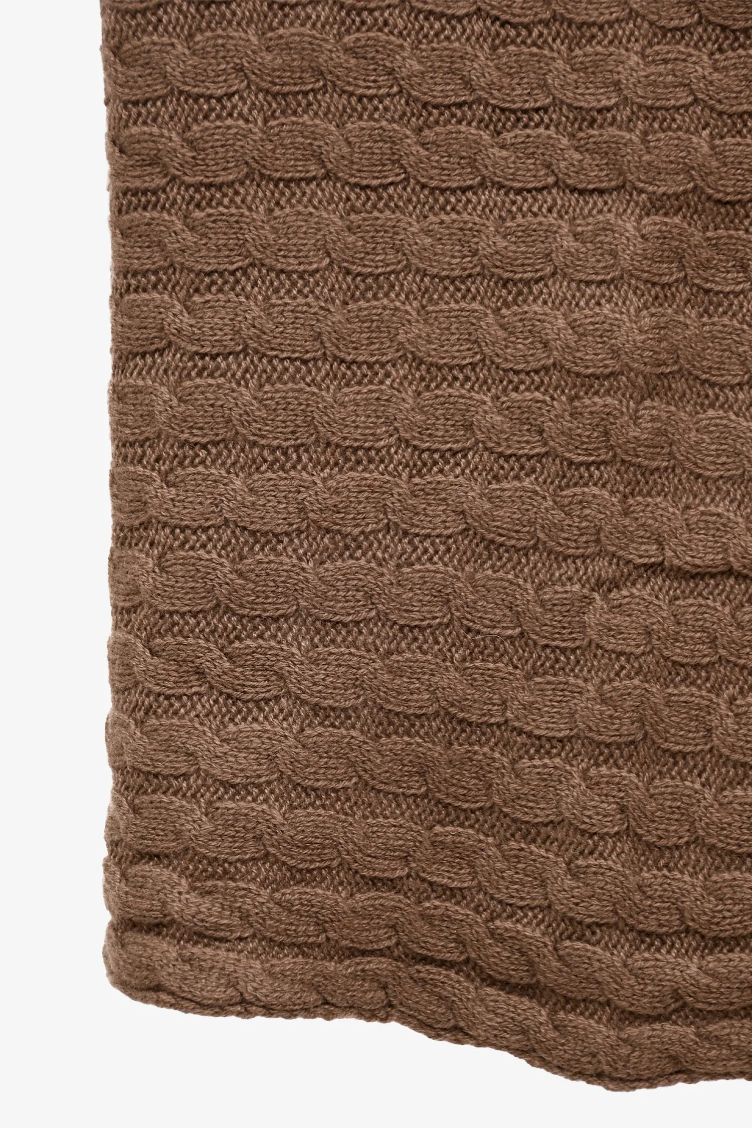 Loro Piana Brown Cashmere Infinity Scarf - Image 3