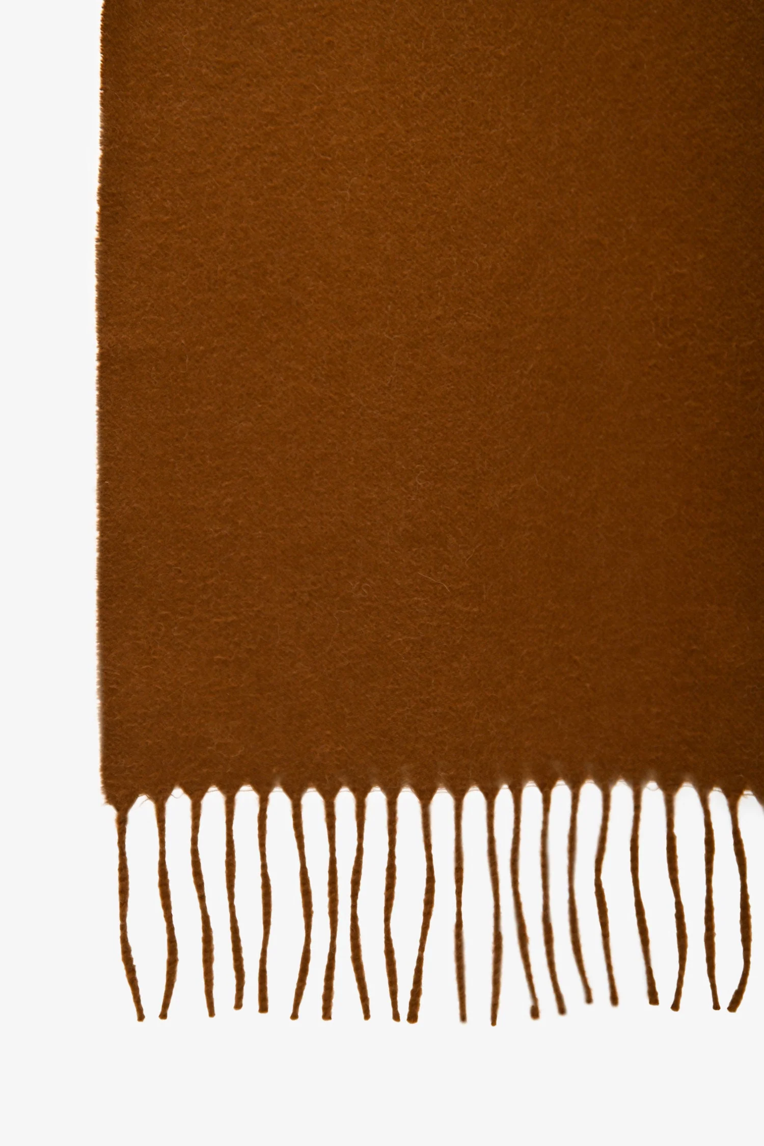 Loro Piana Brown Vicuña Fringe Scarf - Image 2
