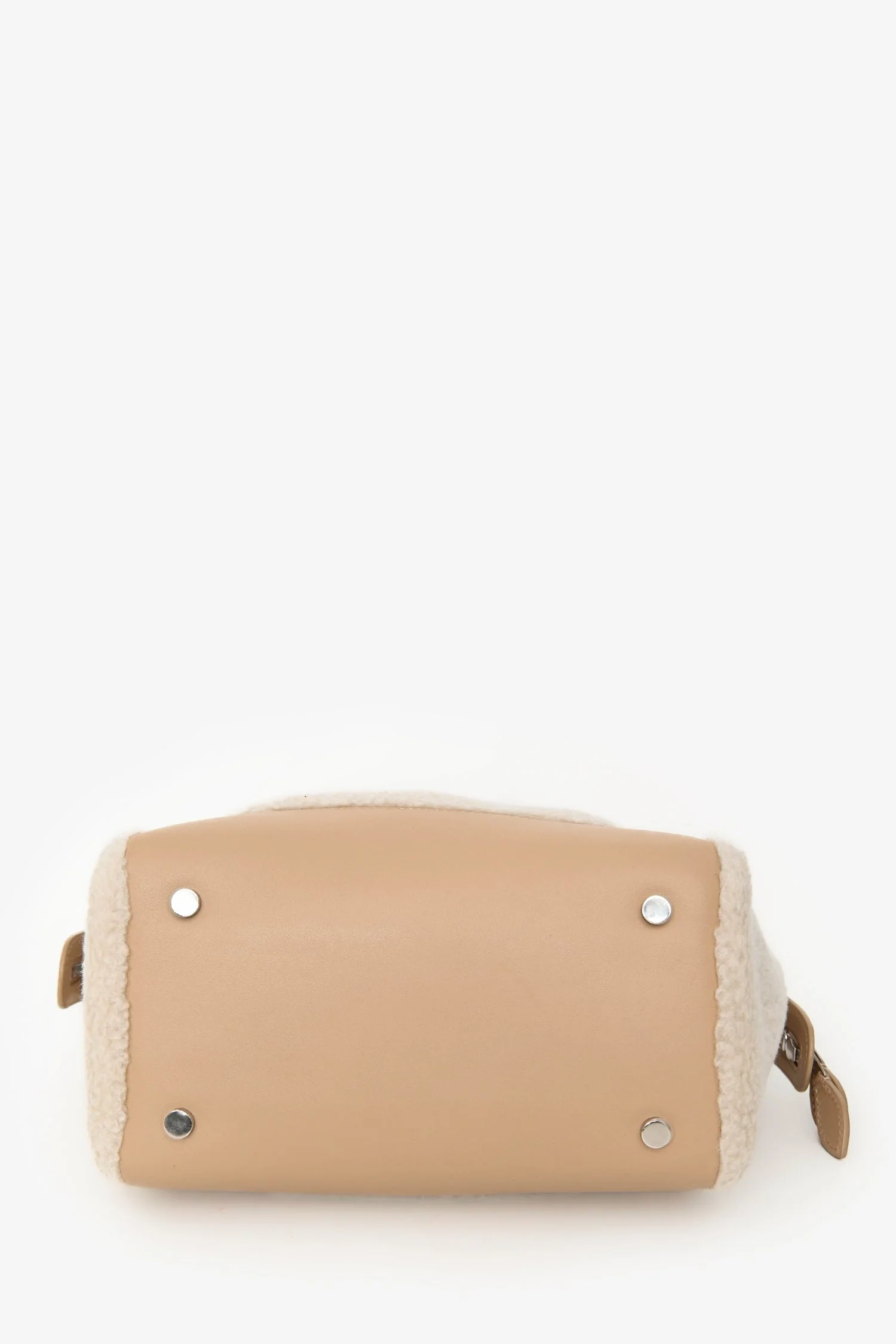 Loro Piana Cream/Beige 'Cashfur' Sesia Happy Day Micro Tote with Strap - Image 5