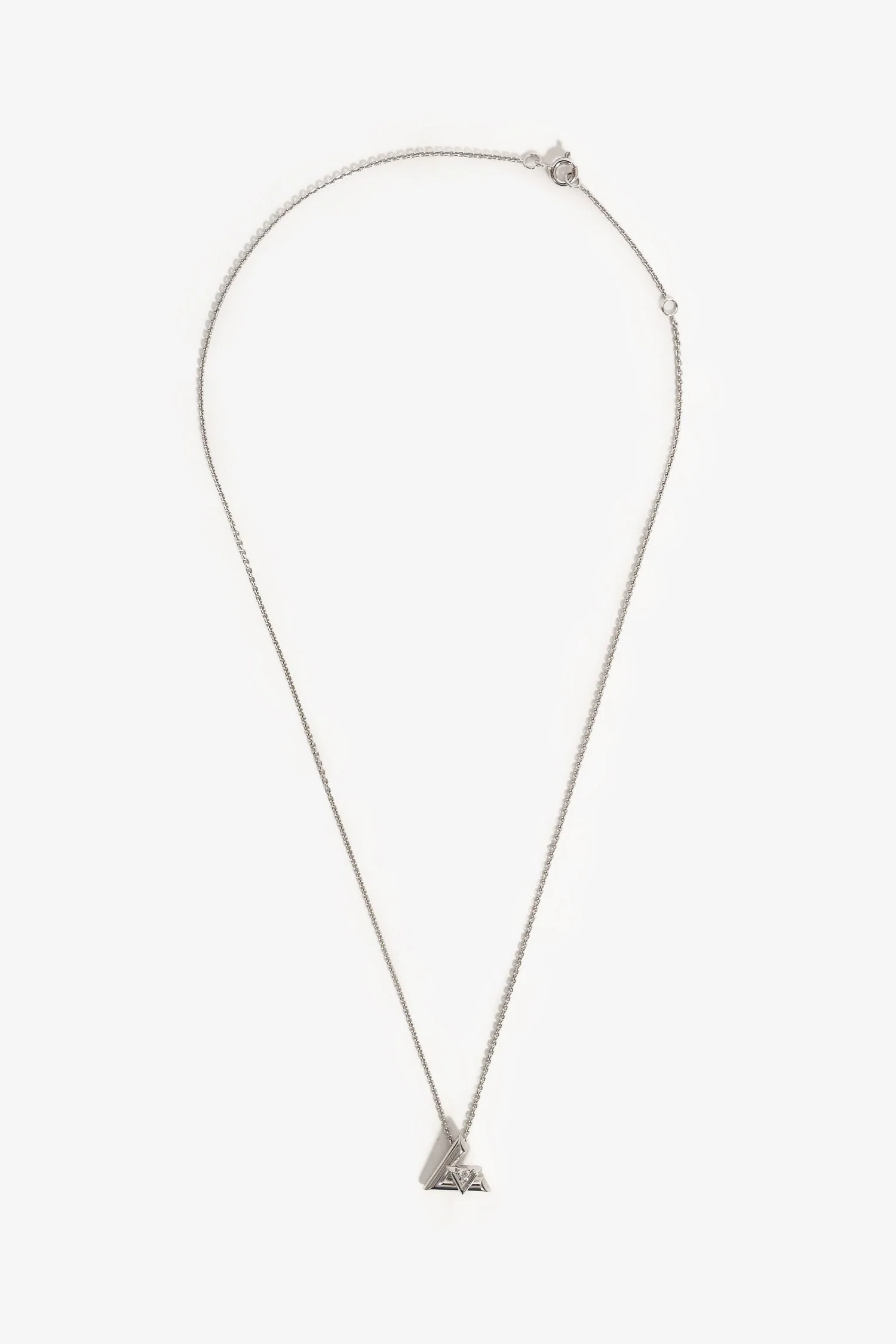 Louis Vuitton 18k White Gold/Diamond 'Volt One' Necklace - Image 2