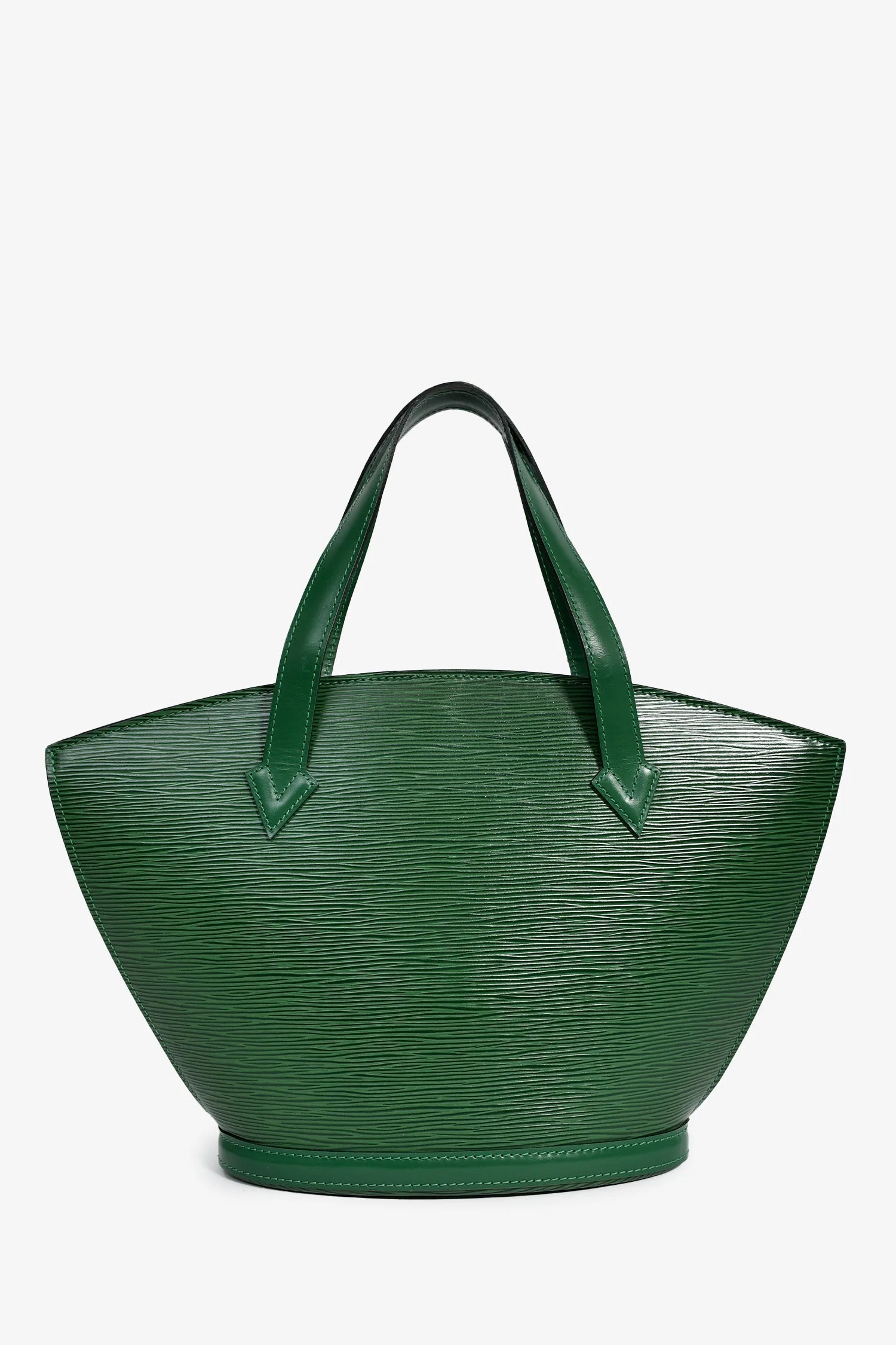 Louis Vuitton 1995 Green Epi Leather 'Saint Jacques' Top Handle Bag - Image 2