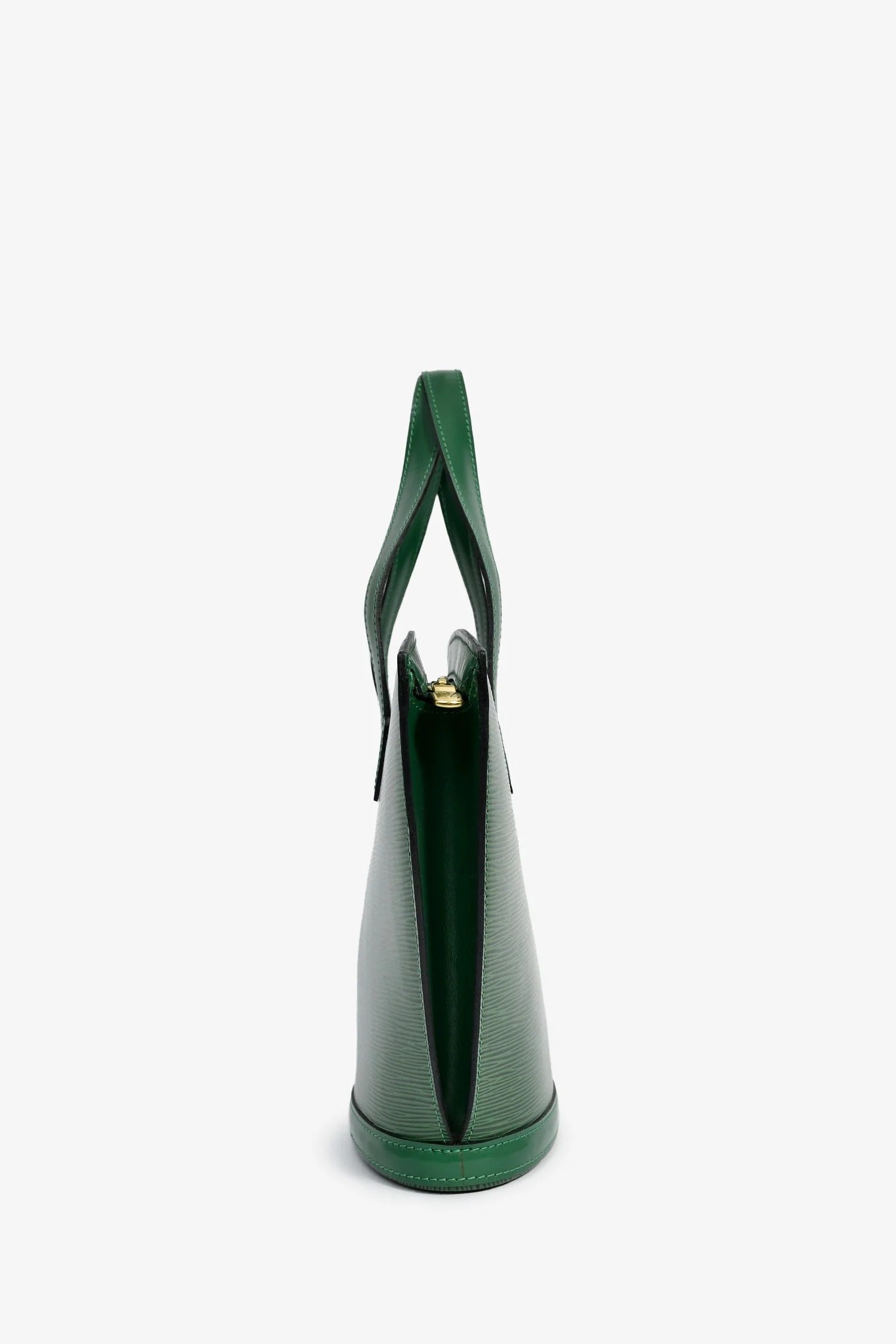 Louis Vuitton 1995 Green Epi Leather 'Saint Jacques' Top Handle Bag - Image 3