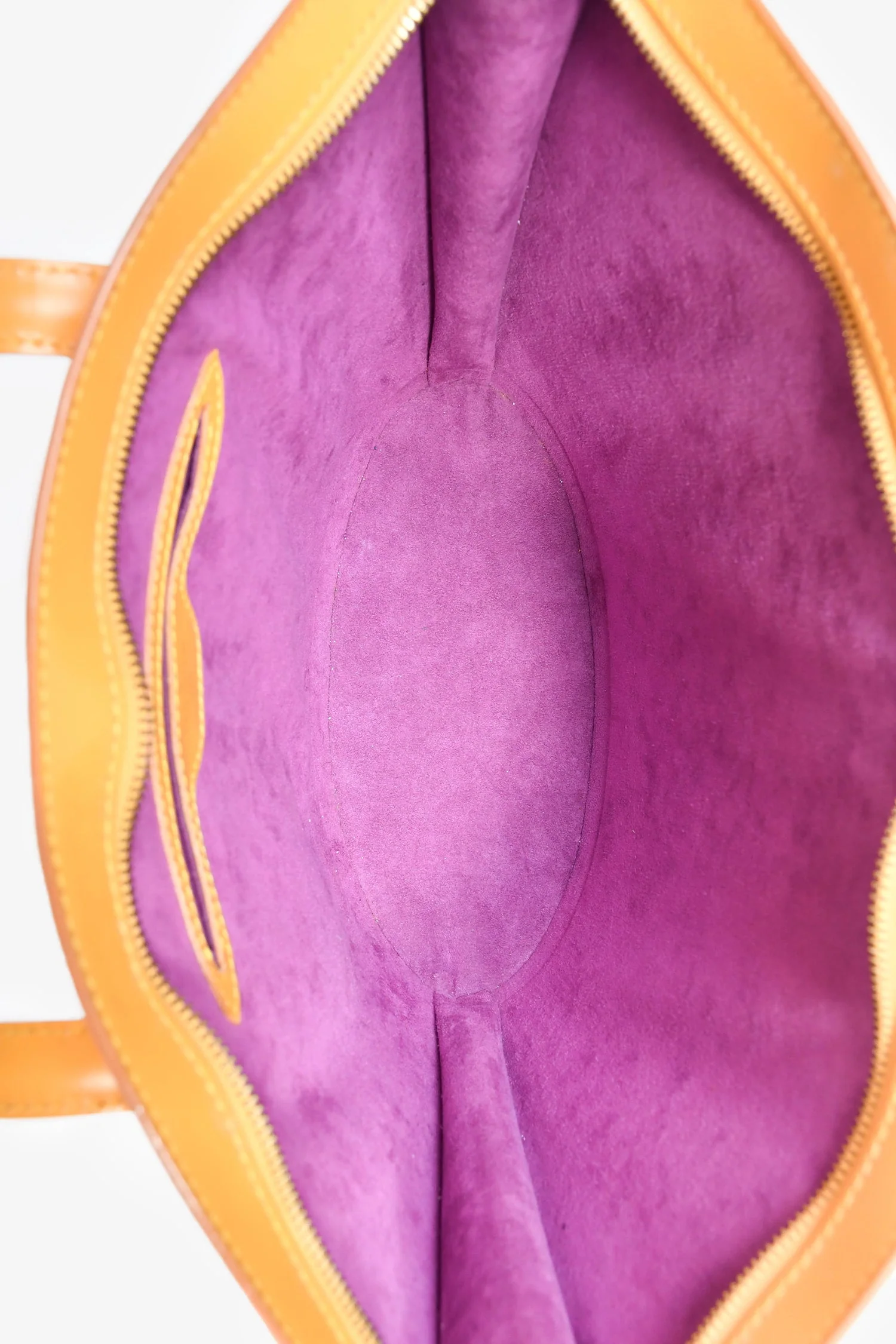 Louis Vuitton 1995 Yellow Epi 'Saint Jacques' Top Handle Bag - Image 6