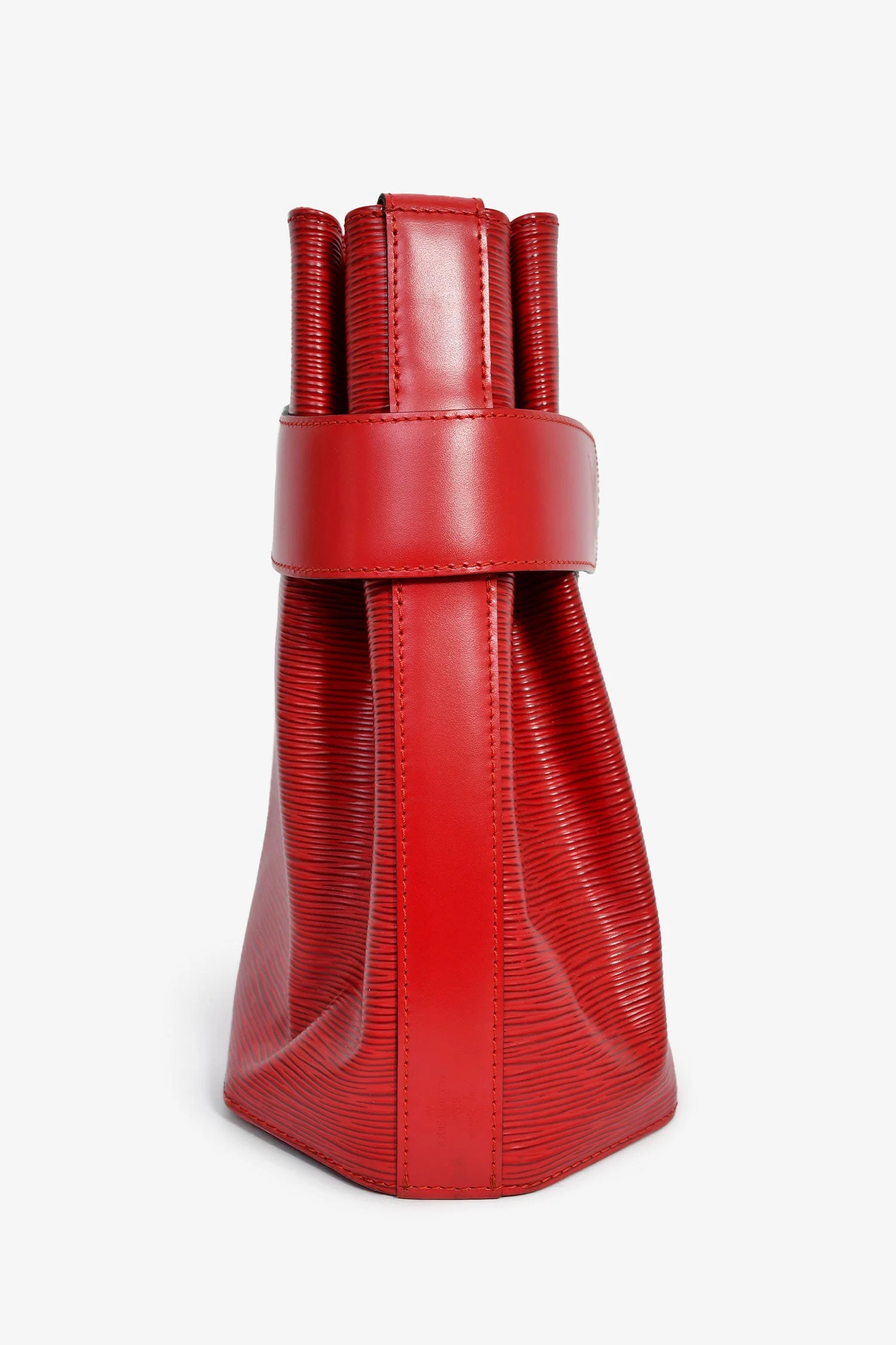 Louis Vuitton 1996 Red Epi Leather 'Sac d'Epaule' Shoulder Bag - Image 3