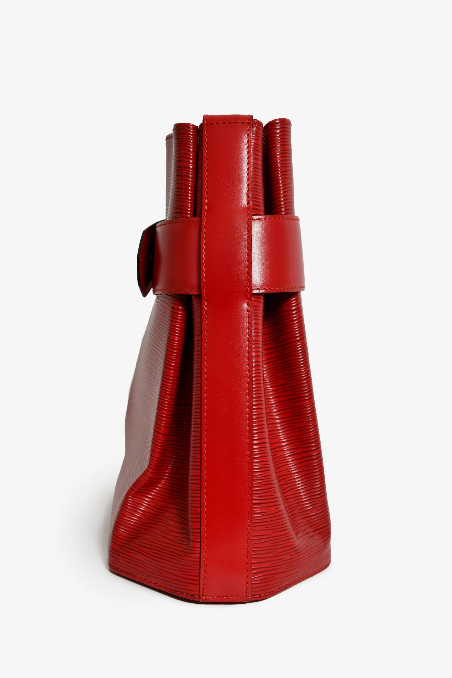Louis Vuitton 1996 Red Epi Leather 'Sac d'Epaule' Shoulder Bag - Image 4