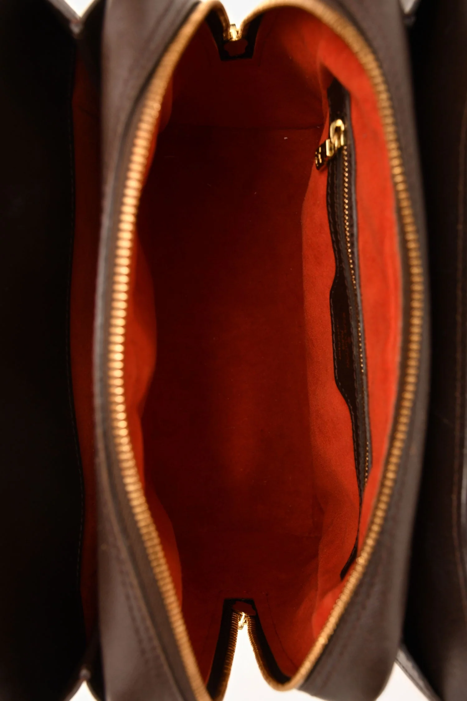 Louis Vuitton 1998 Brown Damier Ebene Triana Top Handle Bag - Image 6