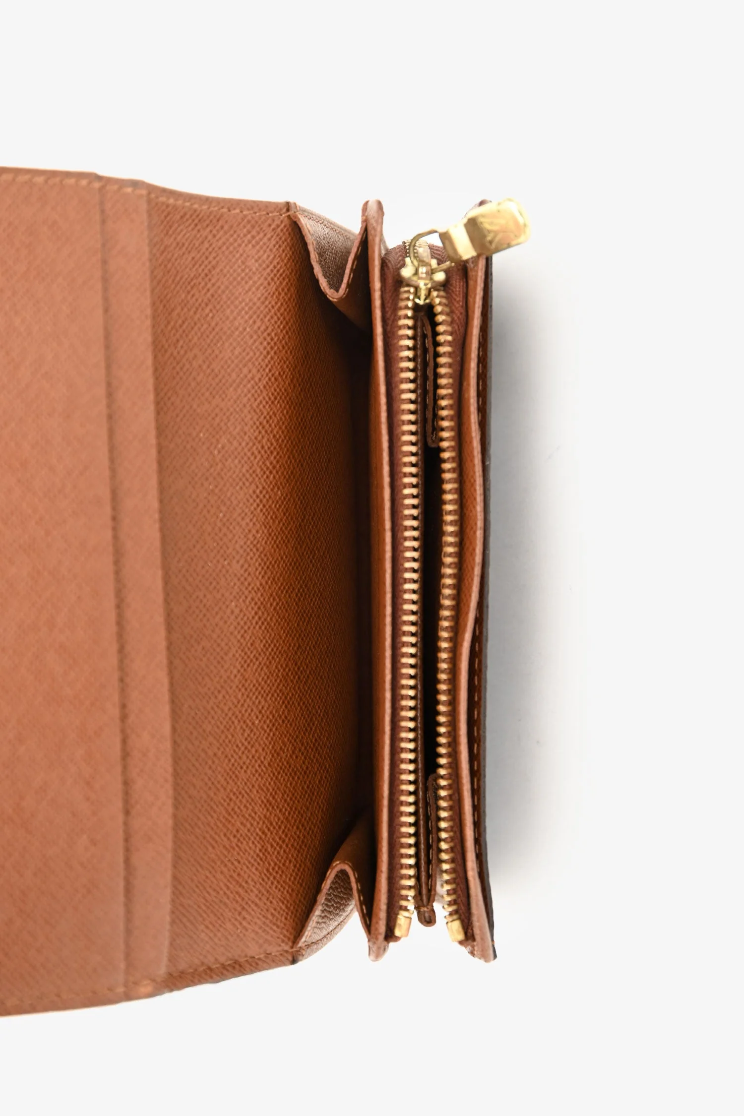 Louis Vuitton 2004 Brown Monogram Porte-Monnaie Tresor Wallet - Image 6
