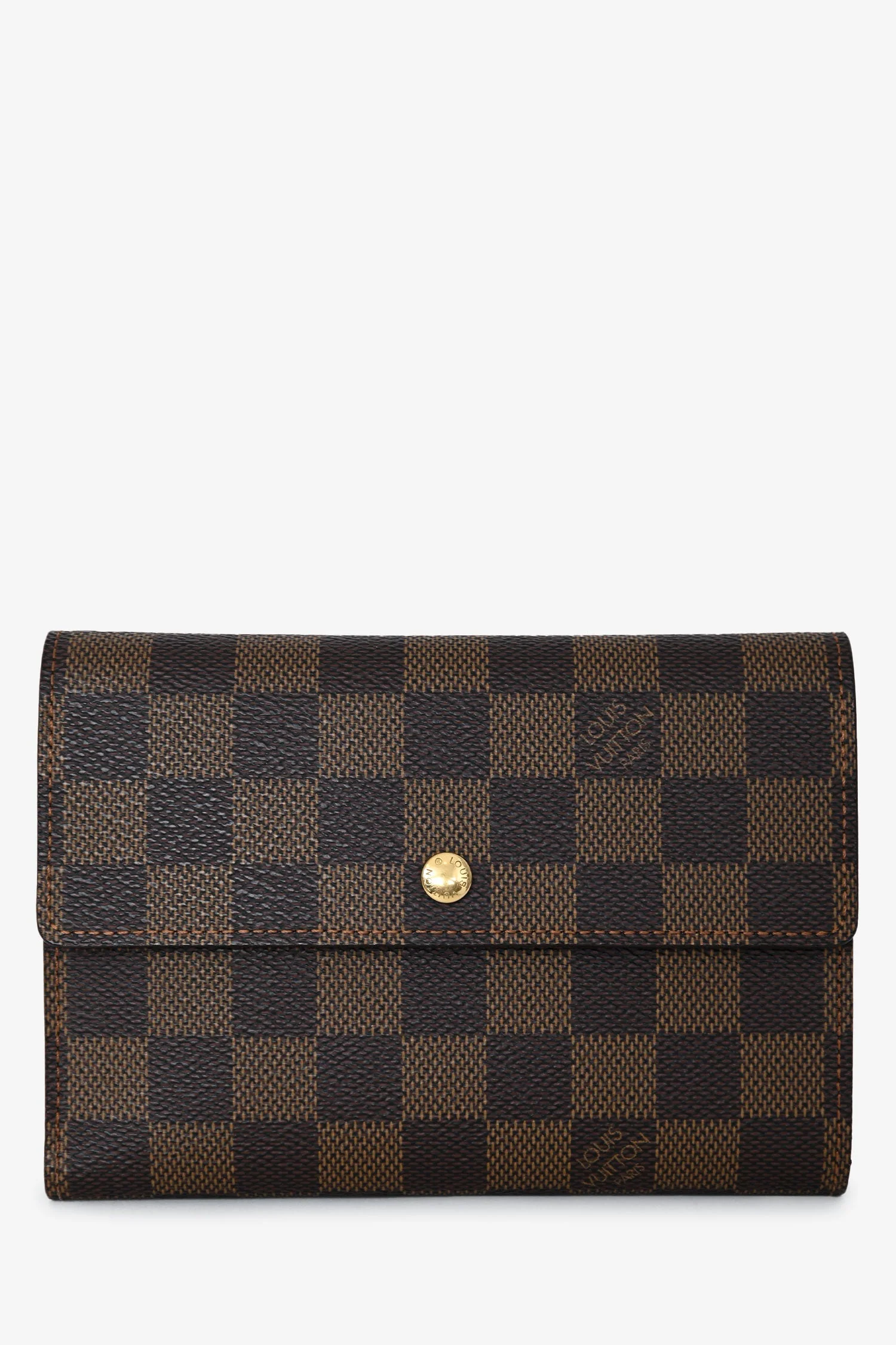 Louis Vuitton 2005 Damier Ebene Trifold Wallet