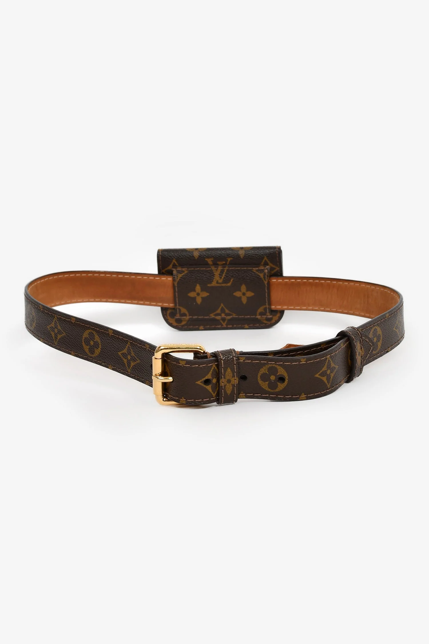 Louis Vuitton 2006 Monogram Canvas Ceinture Pochette Solo Belt Size 85/34 - Image 3