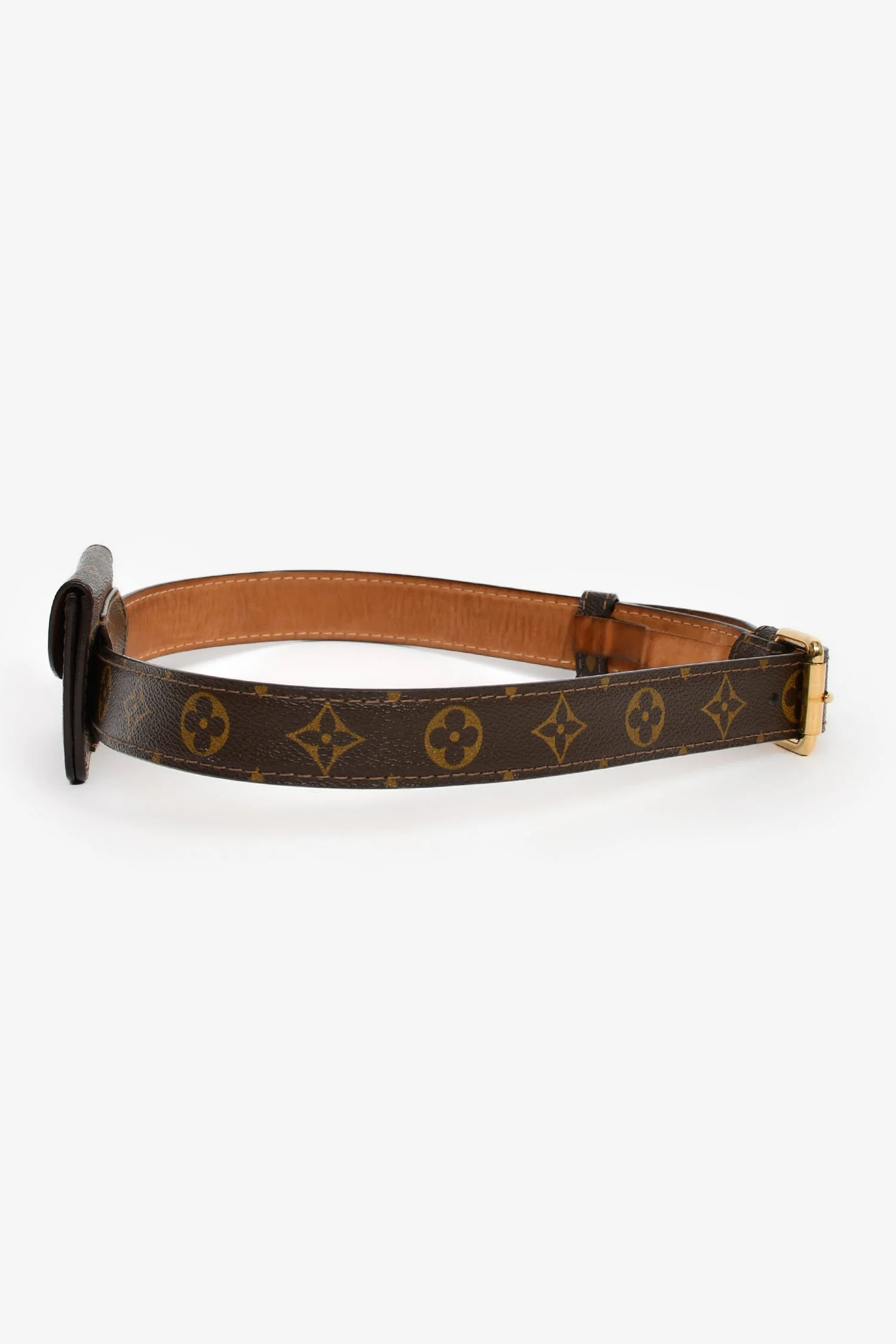 Louis Vuitton 2006 Monogram Canvas Ceinture Pochette Solo Belt Size 85/34 - Image 4