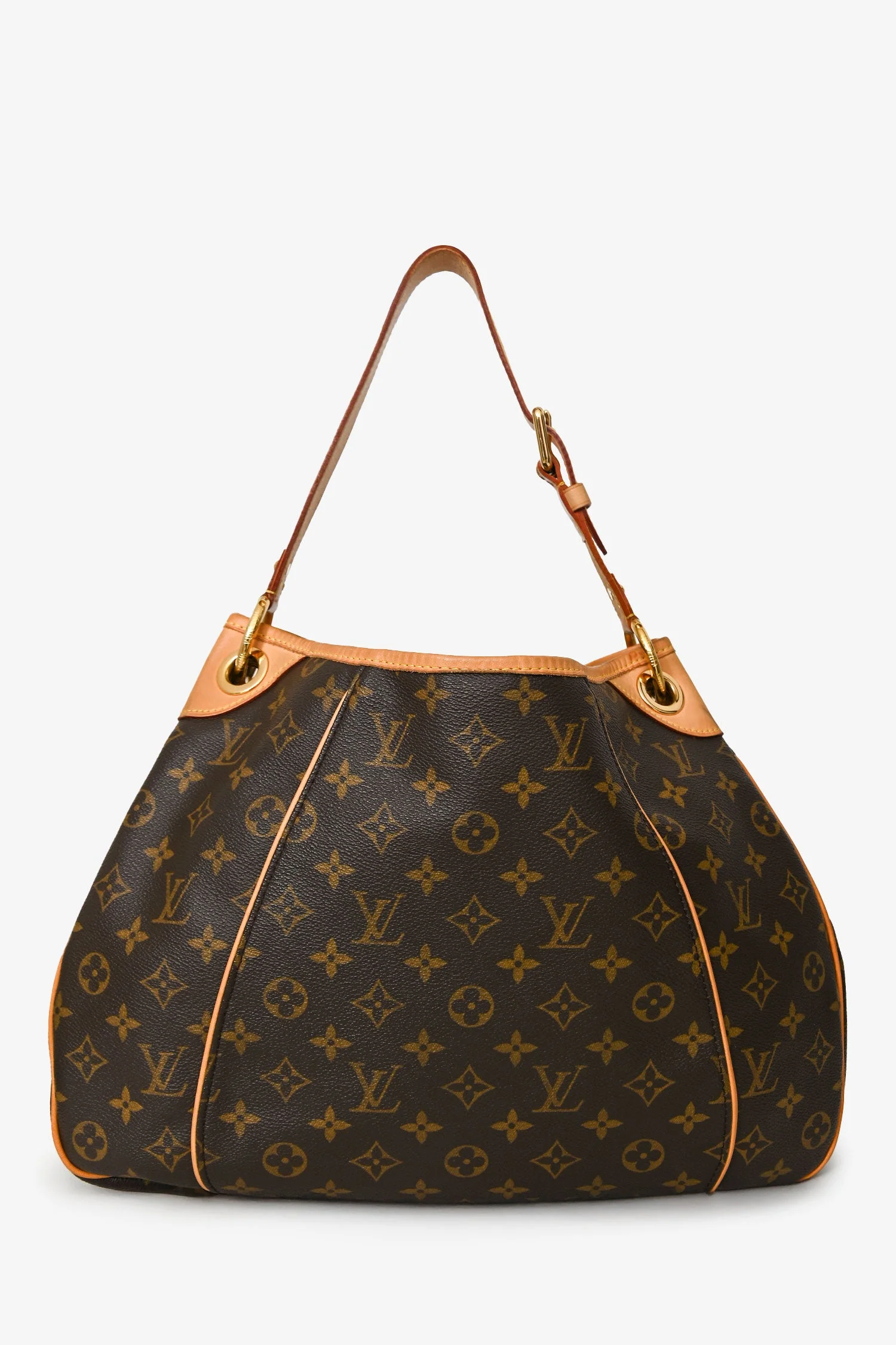 Louis Vuitton 2008 Brown Canvas/Leather Monogram Galliera Shoulder Bag - Image 2