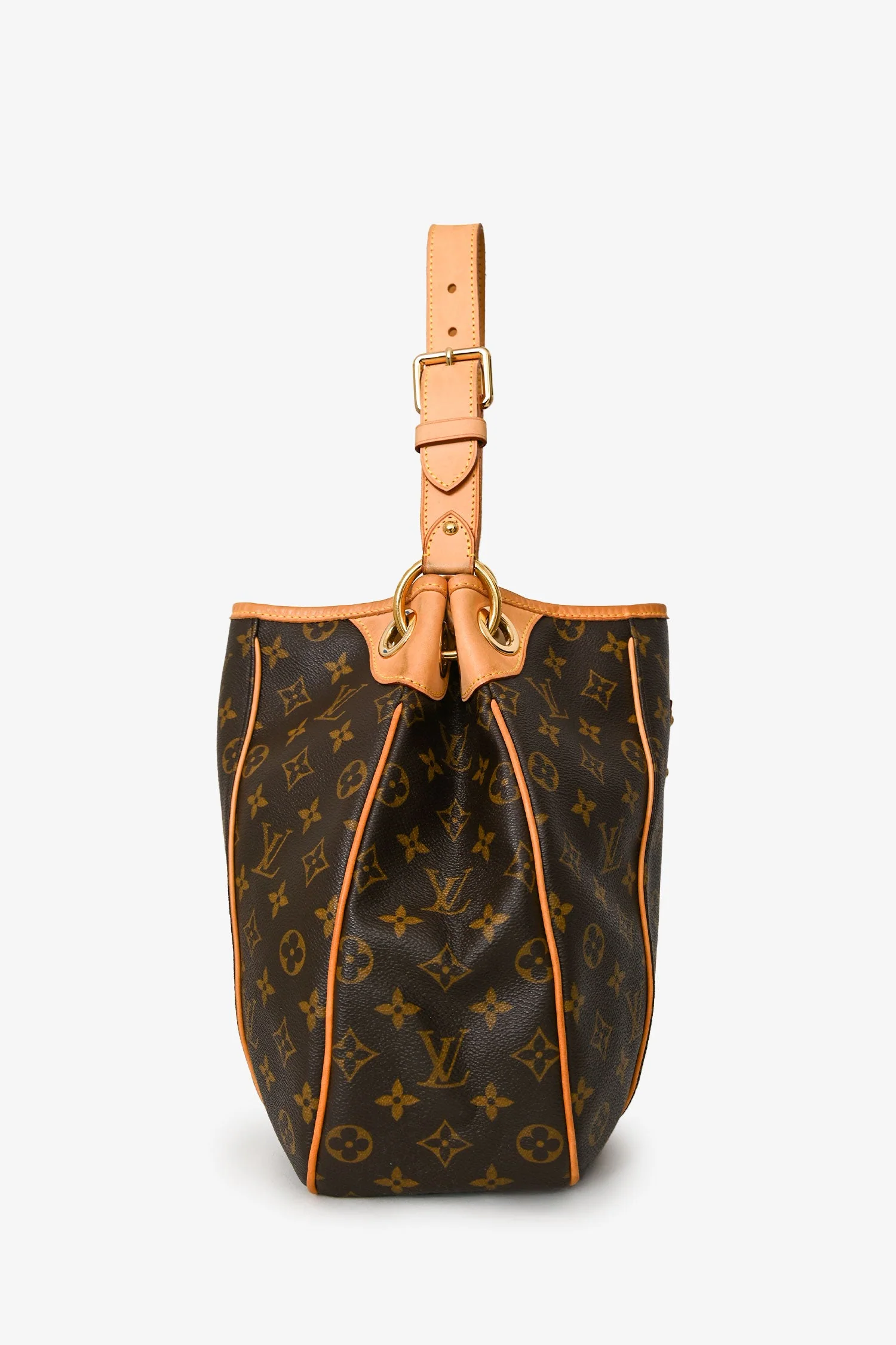 Louis Vuitton 2008 Brown Canvas/Leather Monogram Galliera Shoulder Bag - Image 3