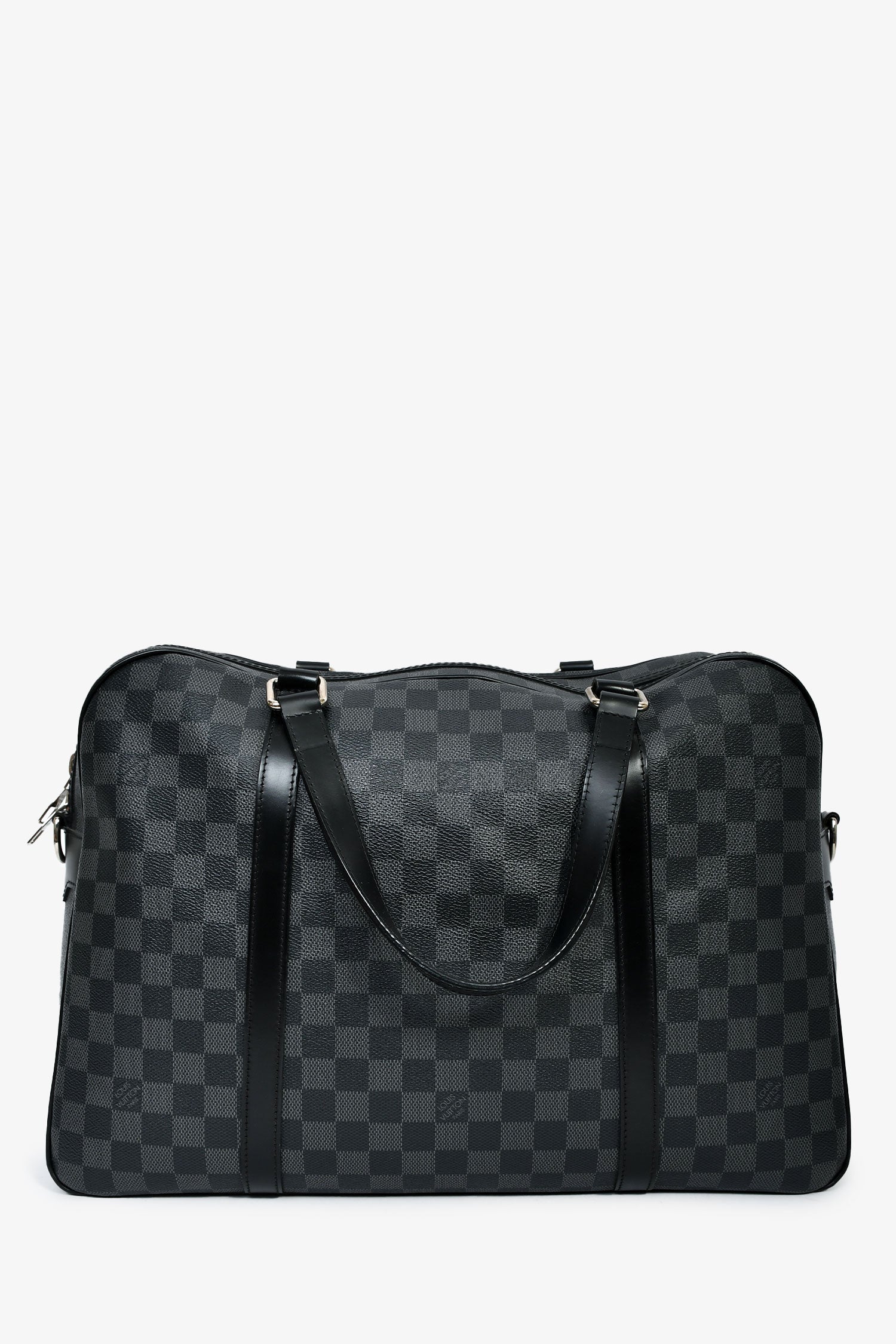 Louis Vuitton 2009 Graphite Damier 'Jorn' Briefcase Top Handle With Strap - Image 2