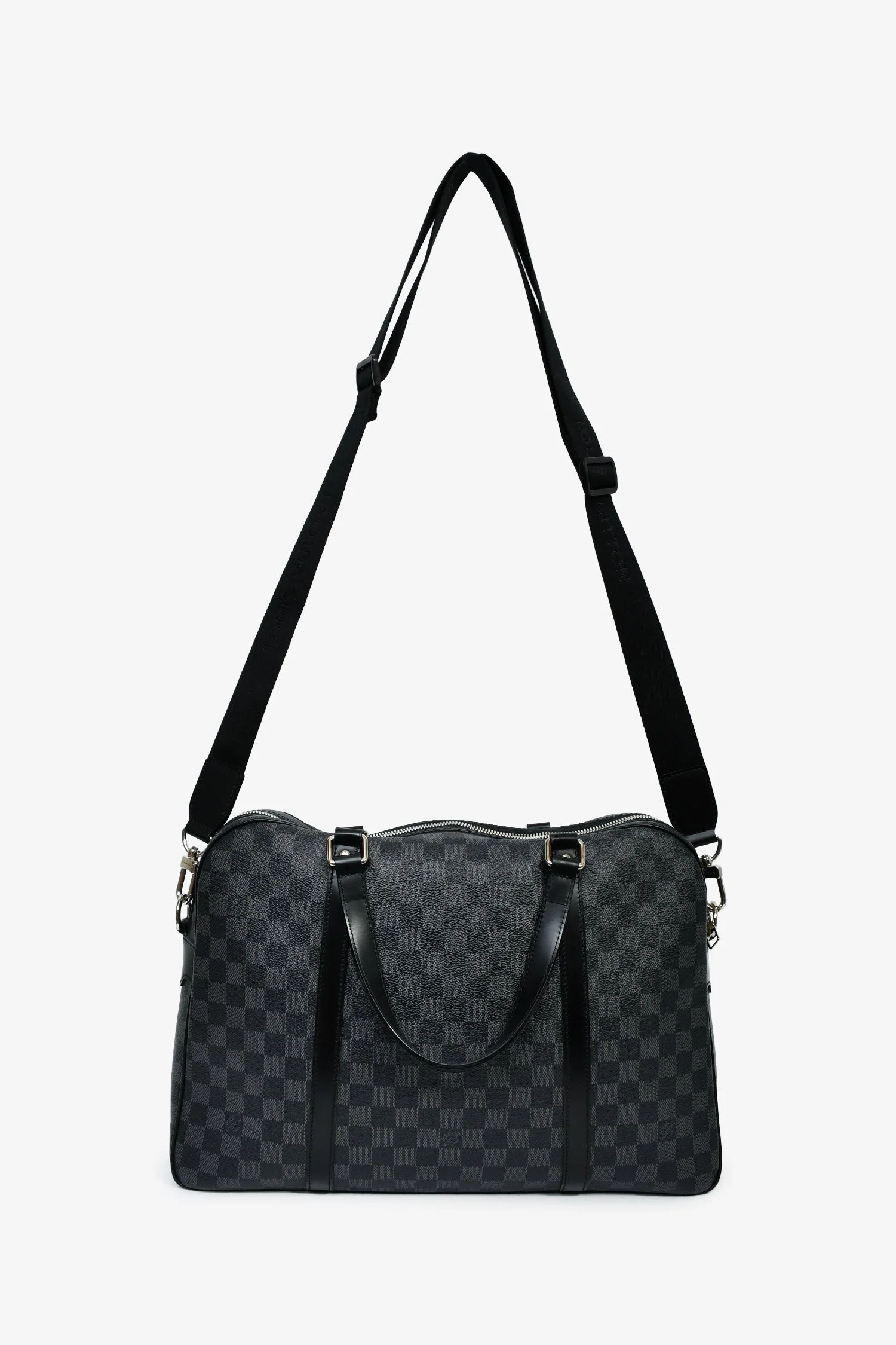 Louis Vuitton 2009 Graphite Damier 'Jorn' Briefcase Top Handle With Strap - Image 7