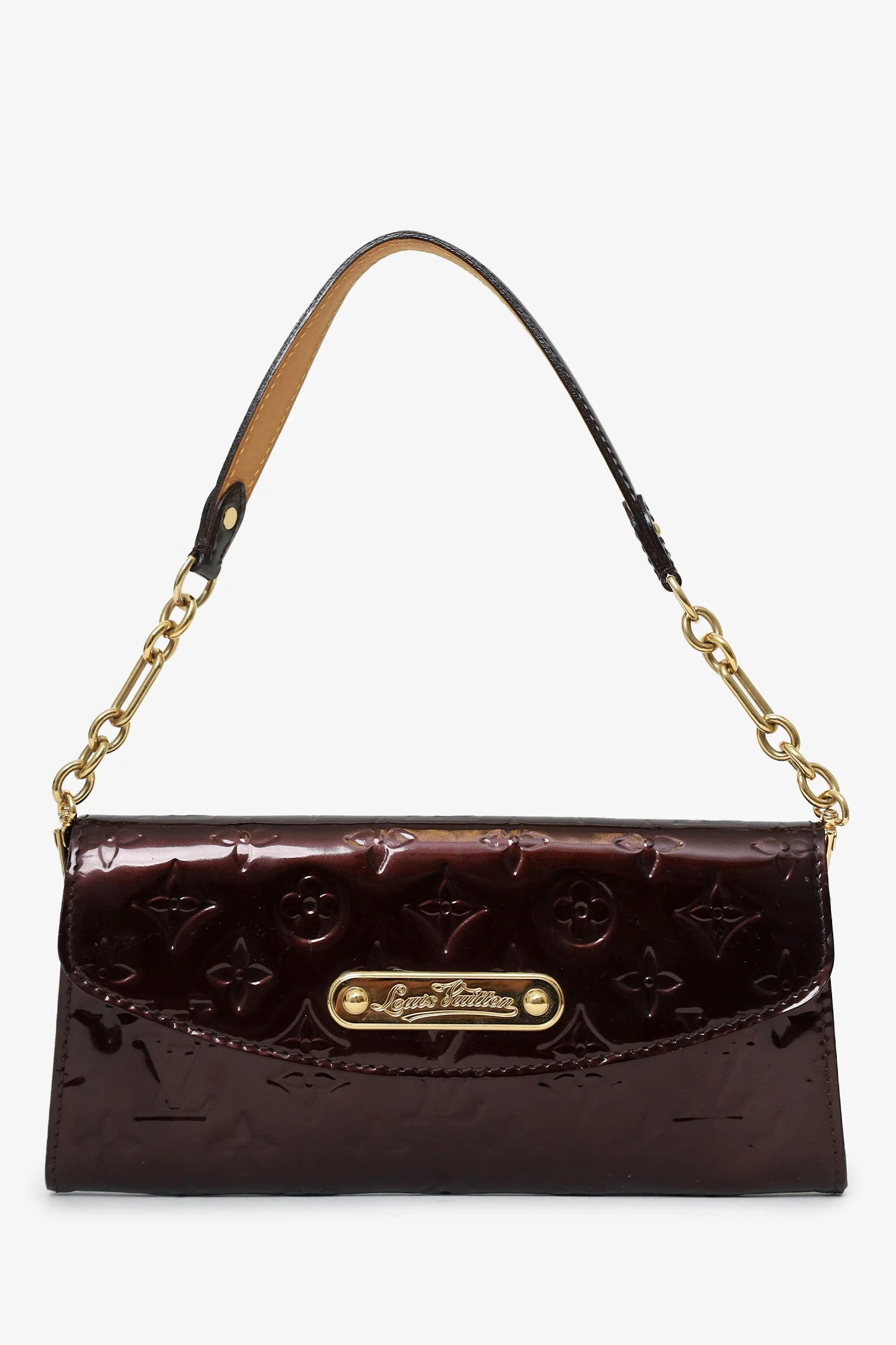 Louis Vuitton 2010 Amarante Vernis Sunset Boulevard Wallet On Chain - Image 7
