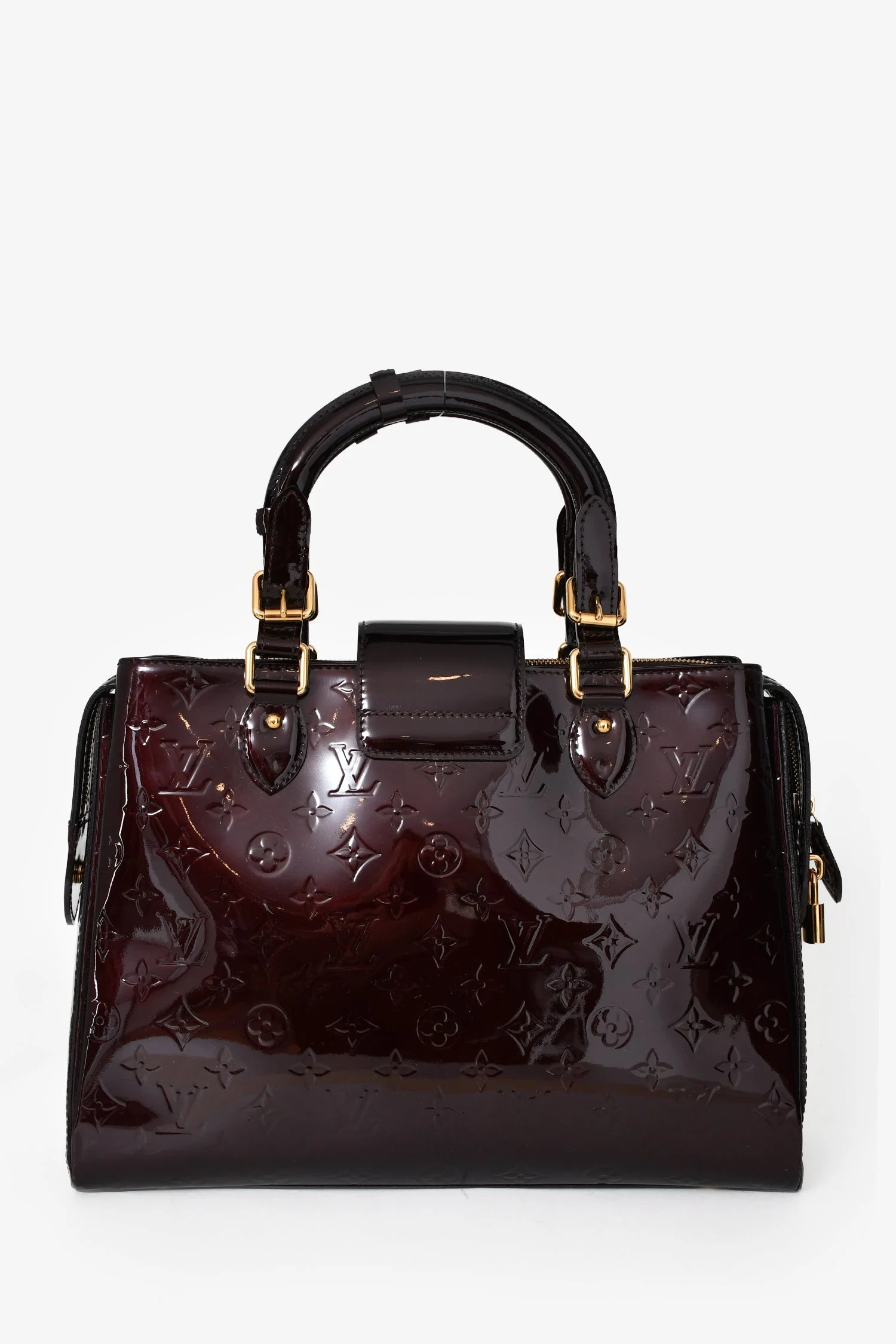 Louis Vuitton 2011 Amaranthe Patent Leather Vernis 'Melrose Avenue' Tote - Image 3