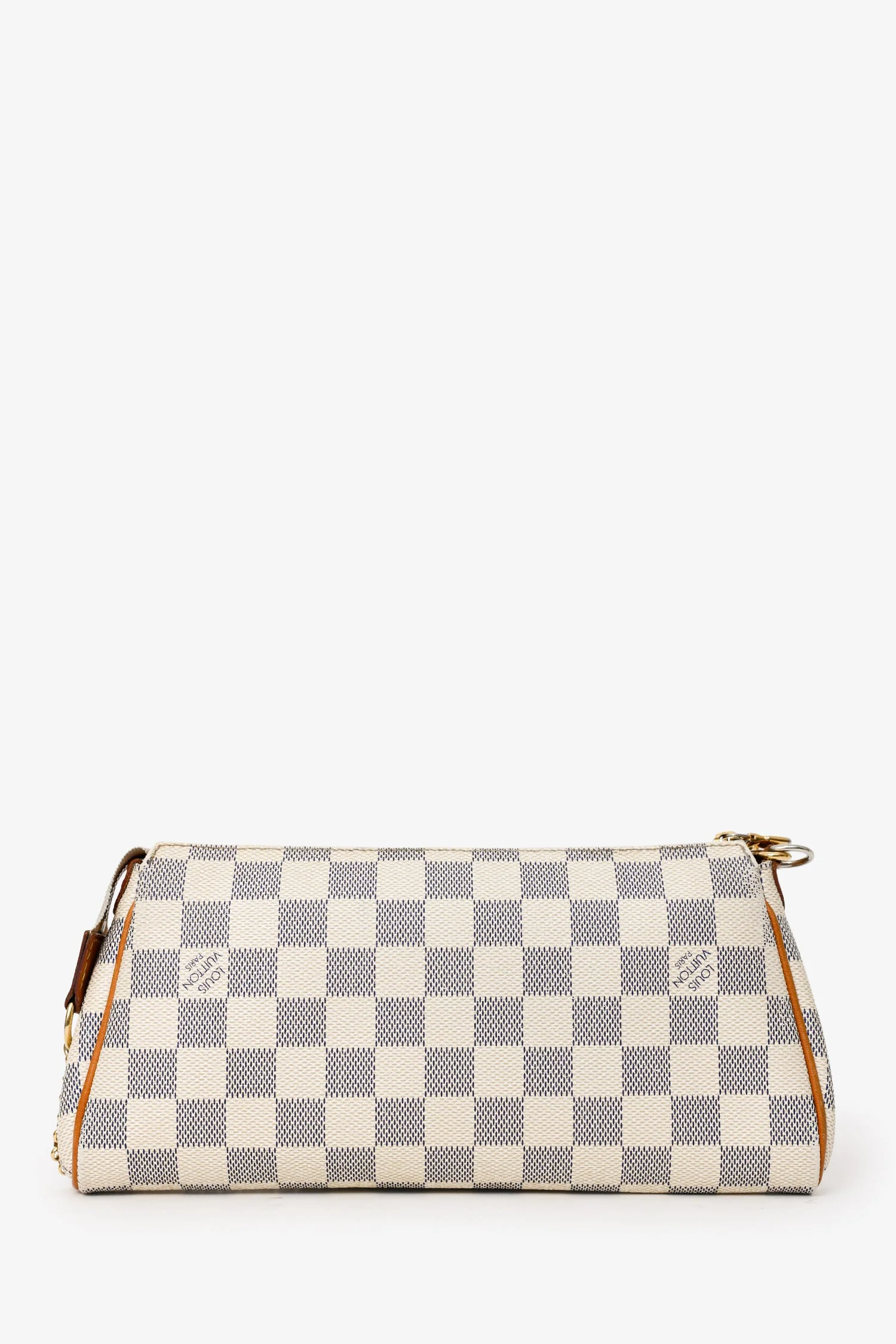 Louis Vuitton 2012 Damier Azur Pochette Eva Chain Shoulder Bag With Strap - Image 3