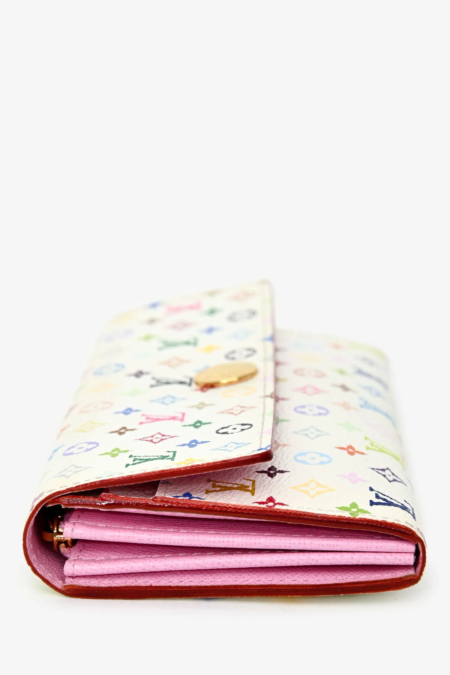 Louis Vuitton 2012 White Monogram Sarah Long Wallet - Image 3