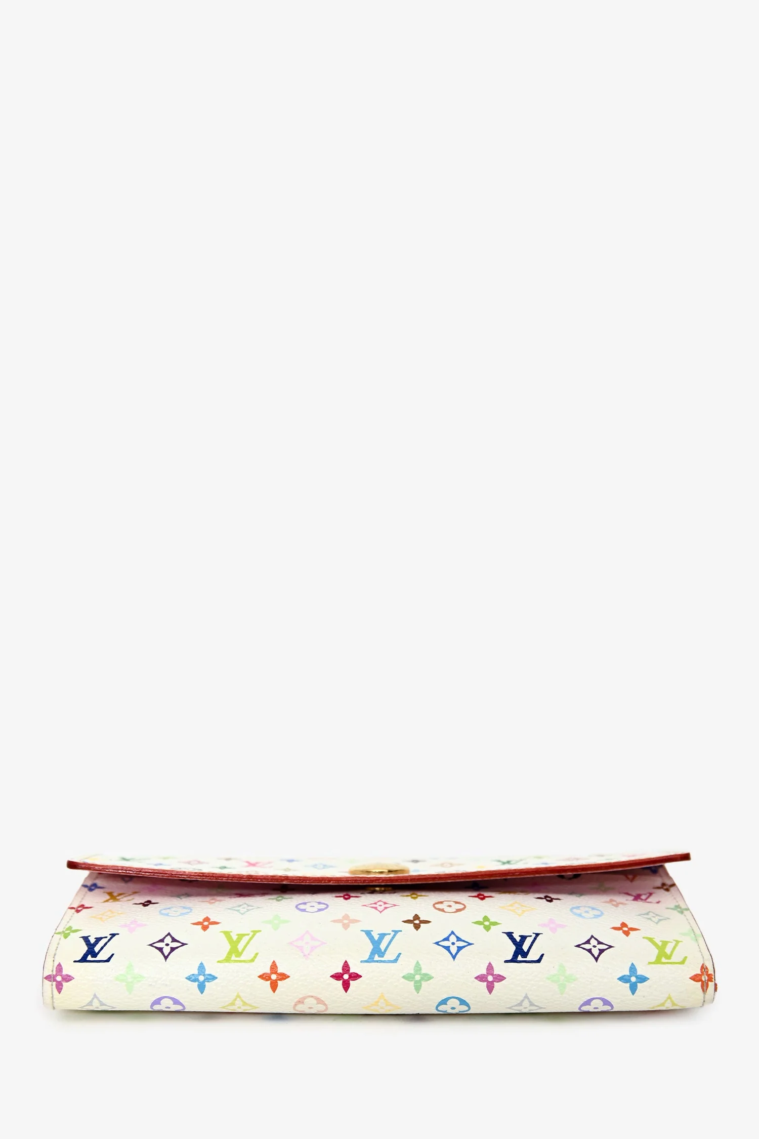 Louis Vuitton 2012 White Monogram Sarah Long Wallet - Image 5