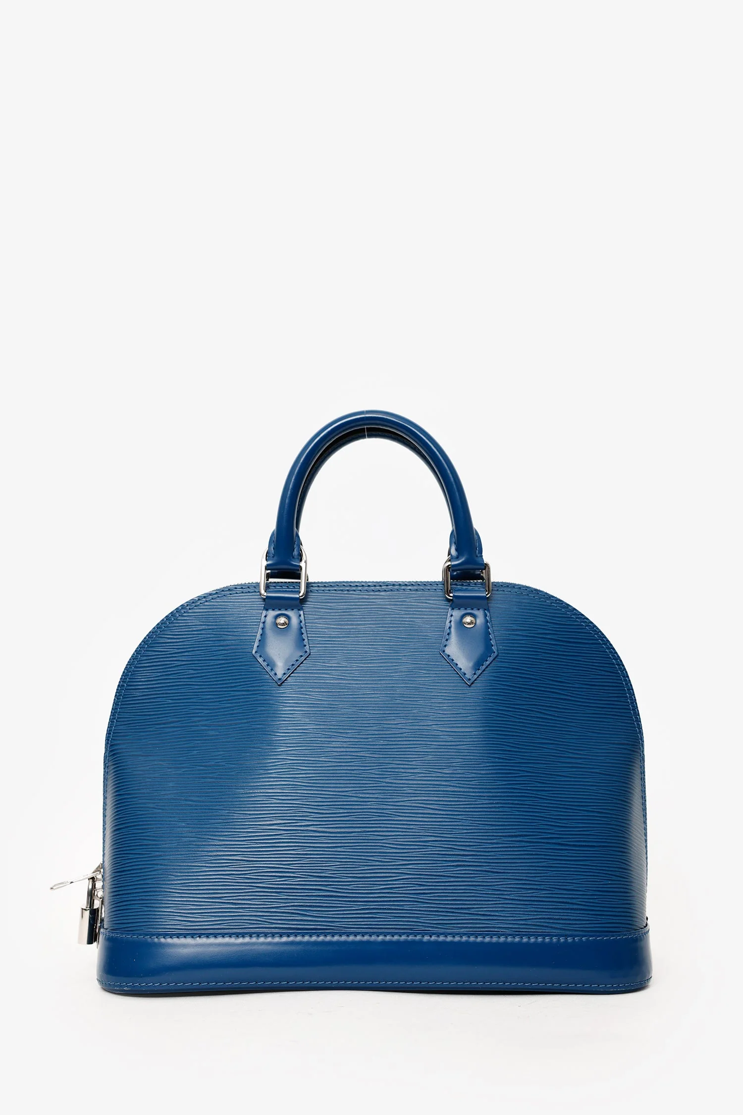 Louis Vuitton 2014 Blue Epi Leather Alma PM Top Handle Bag - Image 2