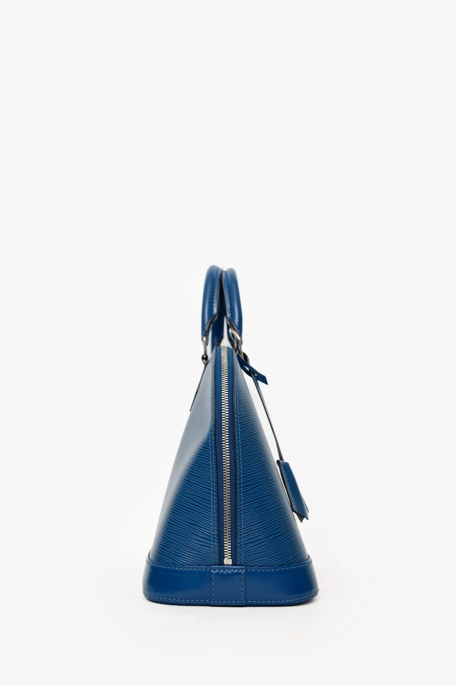 Louis Vuitton 2014 Blue Epi Leather Alma PM Top Handle Bag - Image 3