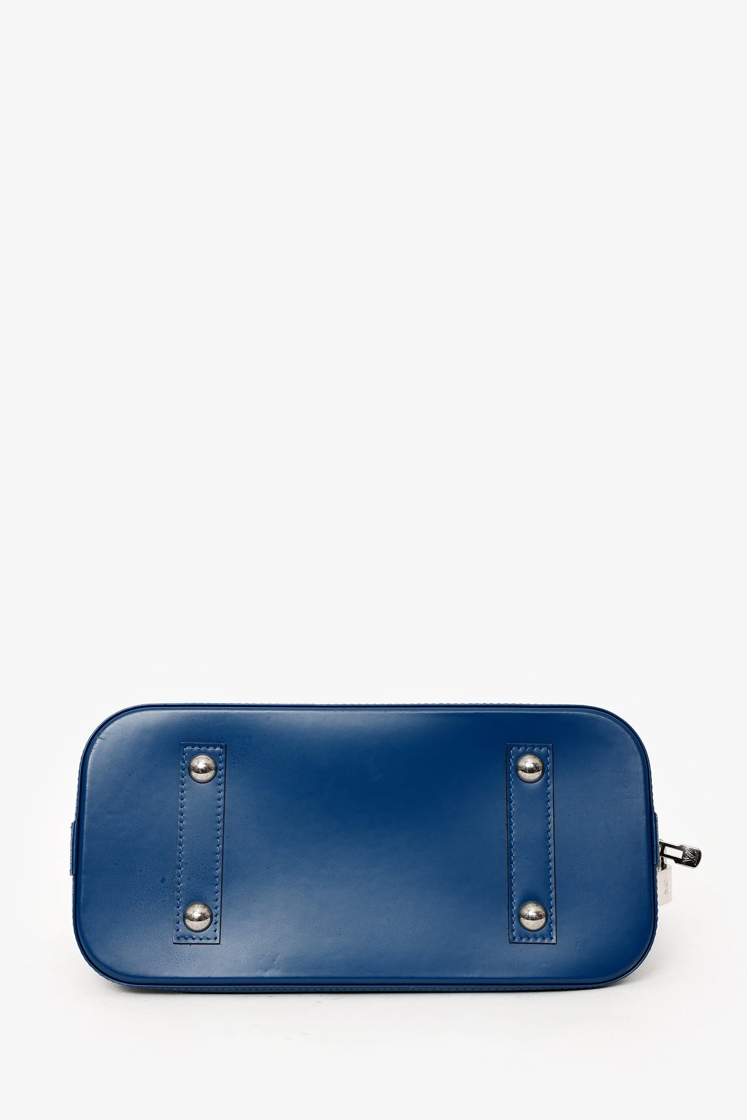 Louis Vuitton 2014 Blue Epi Leather Alma PM Top Handle Bag - Image 5