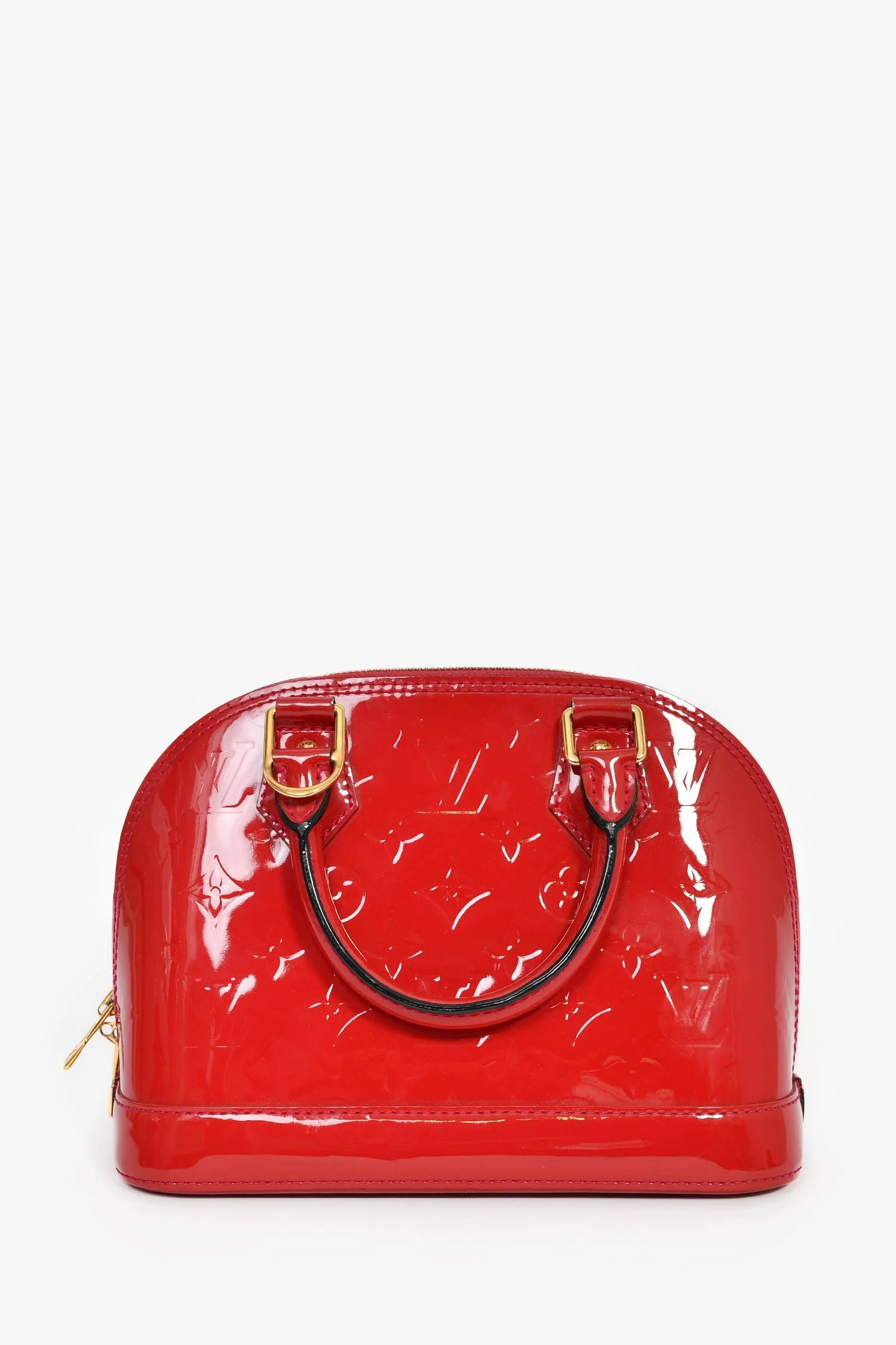 Louis Vuitton 2014 Cherry Red Vernis Leather Alma BB - Image 2