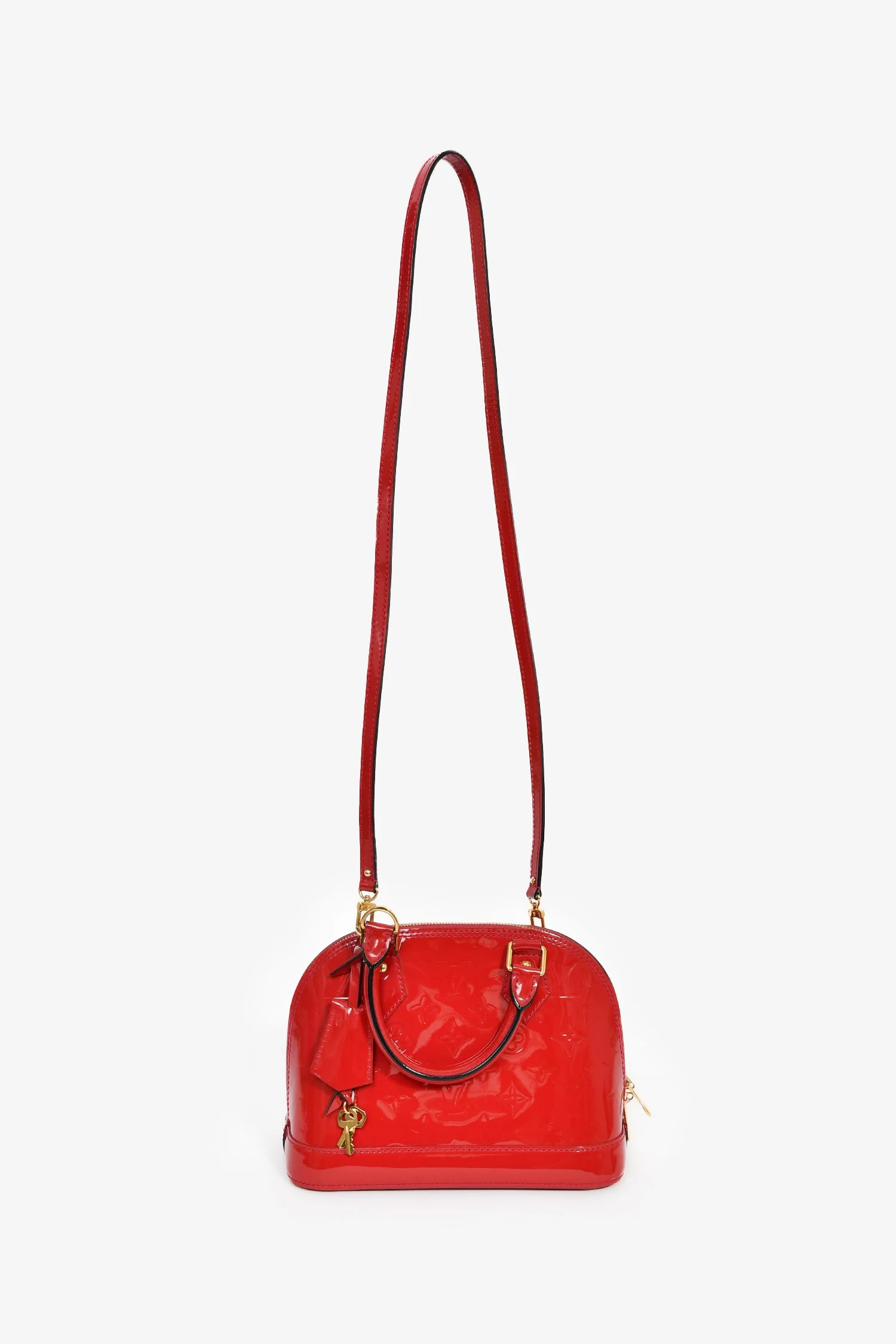 Louis Vuitton 2014 Cherry Red Vernis Leather Alma BB - Image 7