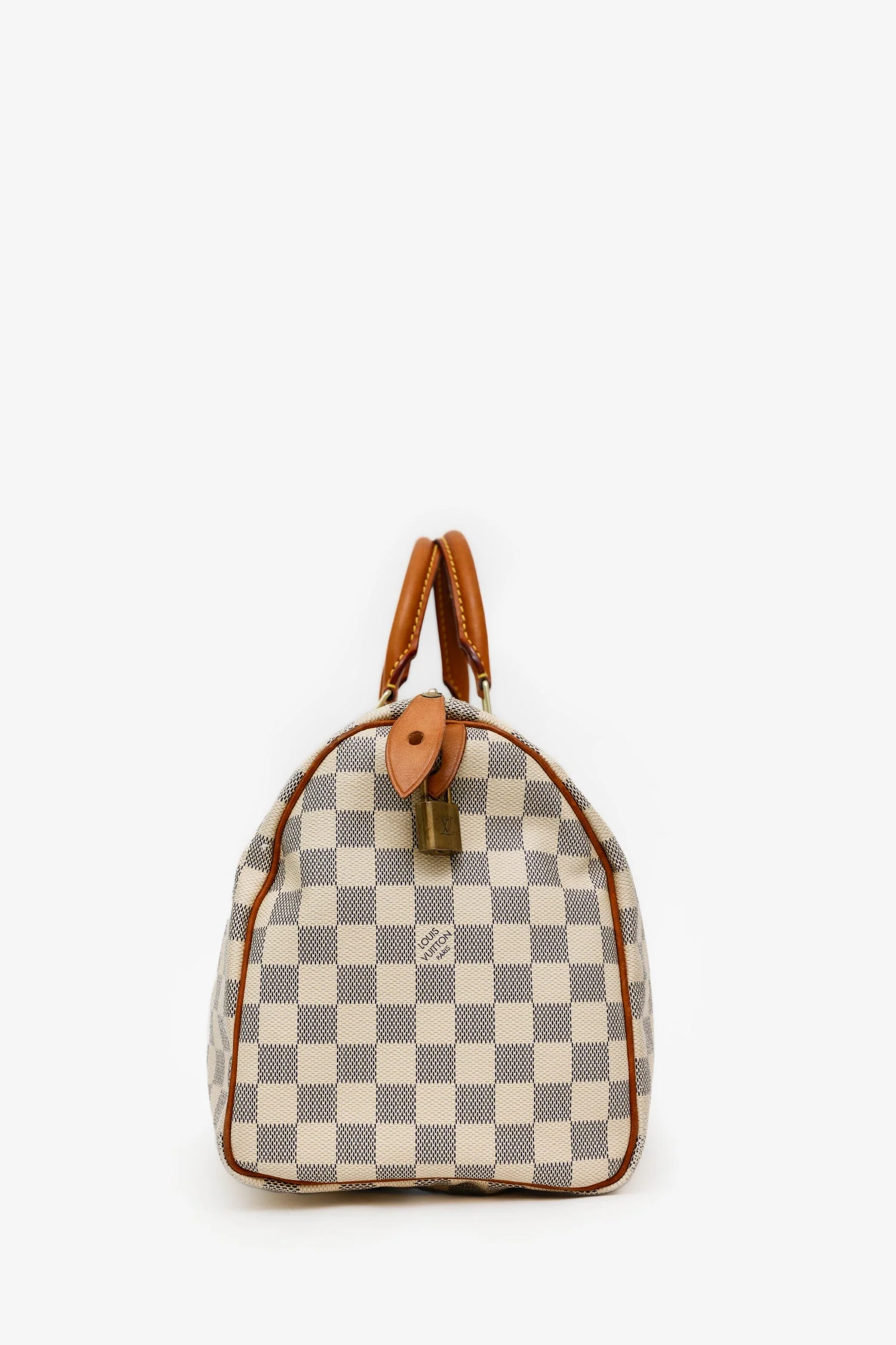 Louis Vuitton 2014 Damier Azur Speedy 30 Top Handle (As Is) - Image 4