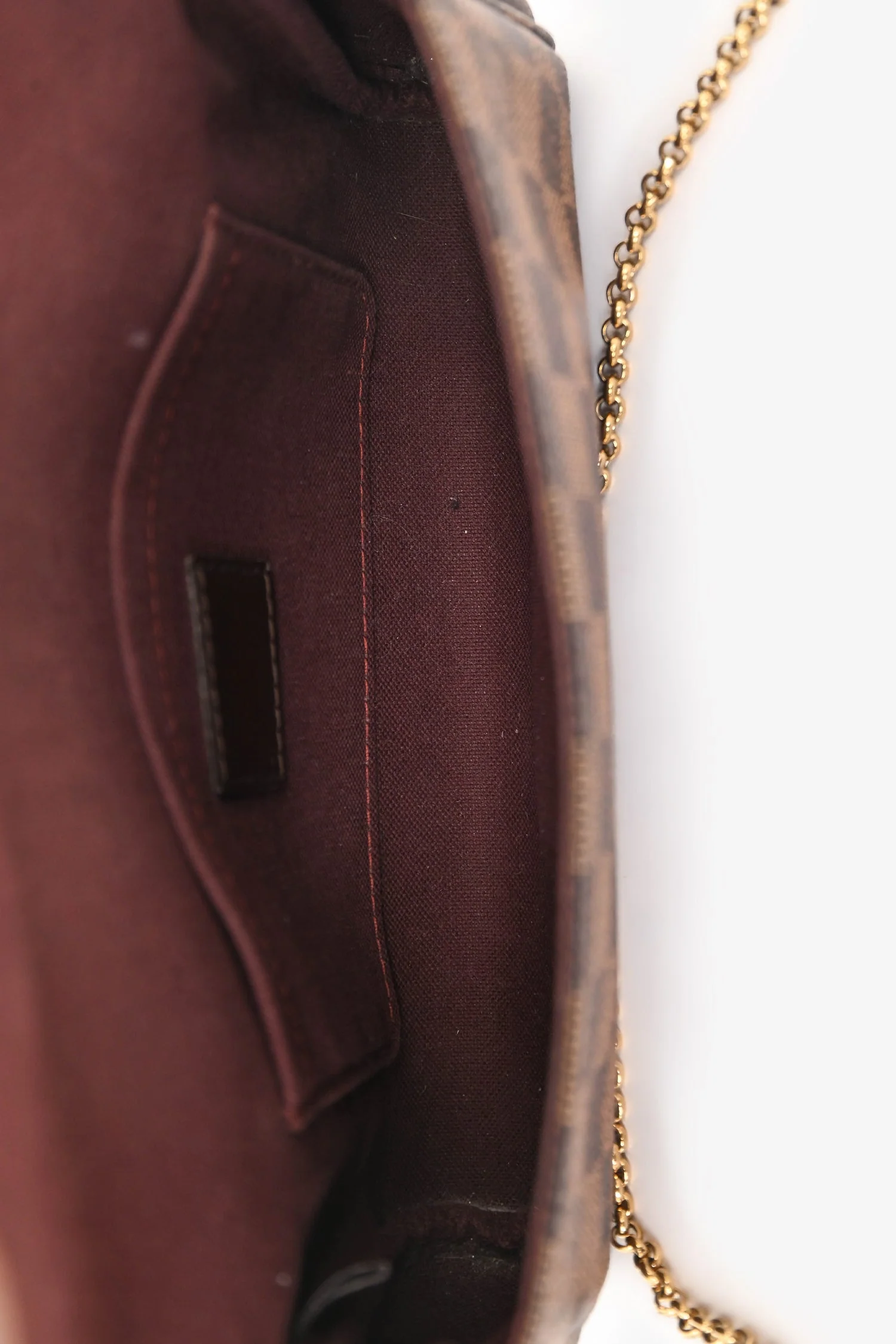 Louis Vuitton 2014 Damier Ebene Eva Pochette With Strap - Image 6