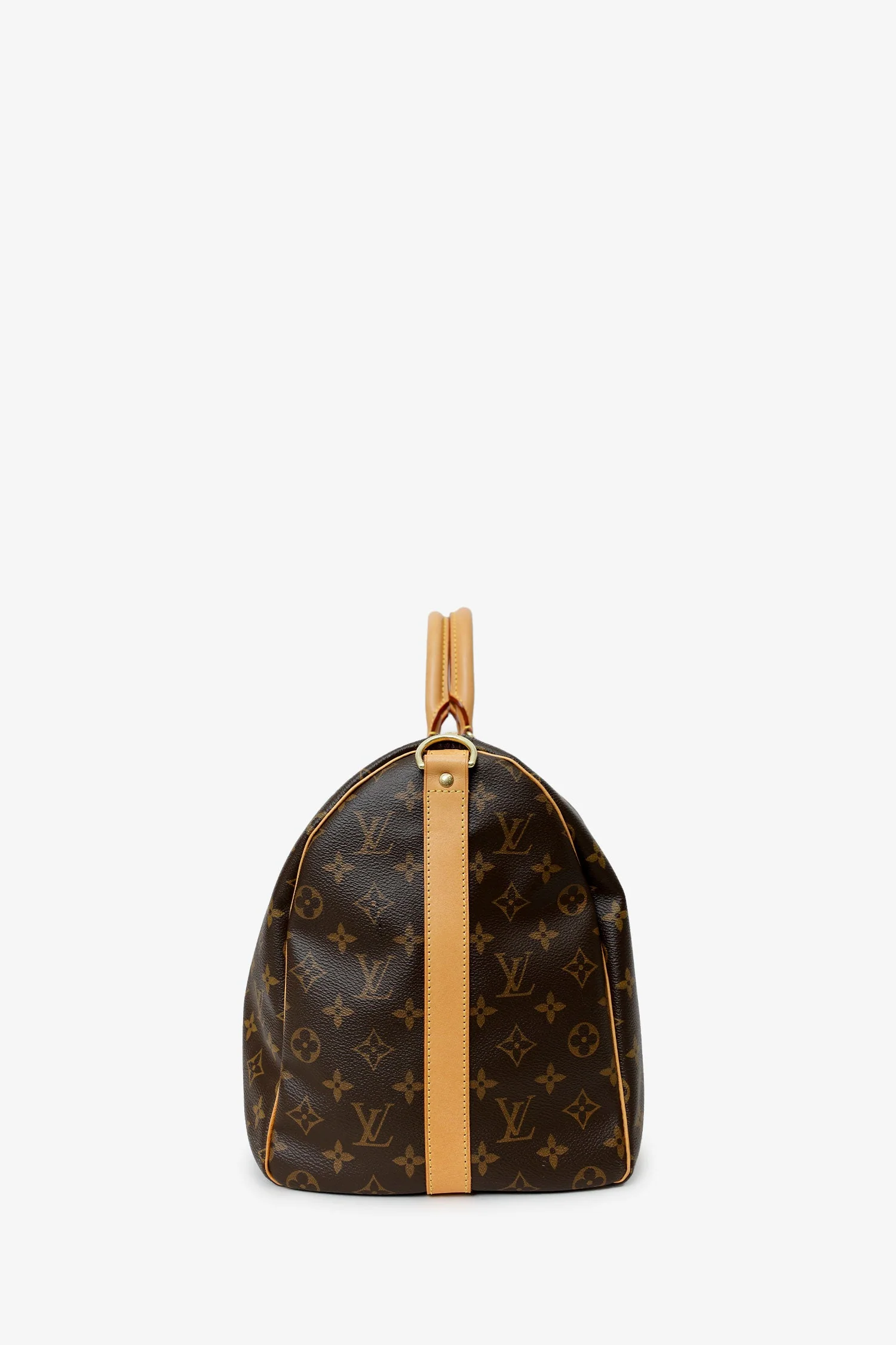 Louis Vuitton 2016 Brown Monogram Keepall Bandoulière 45 With Strap - Image 3