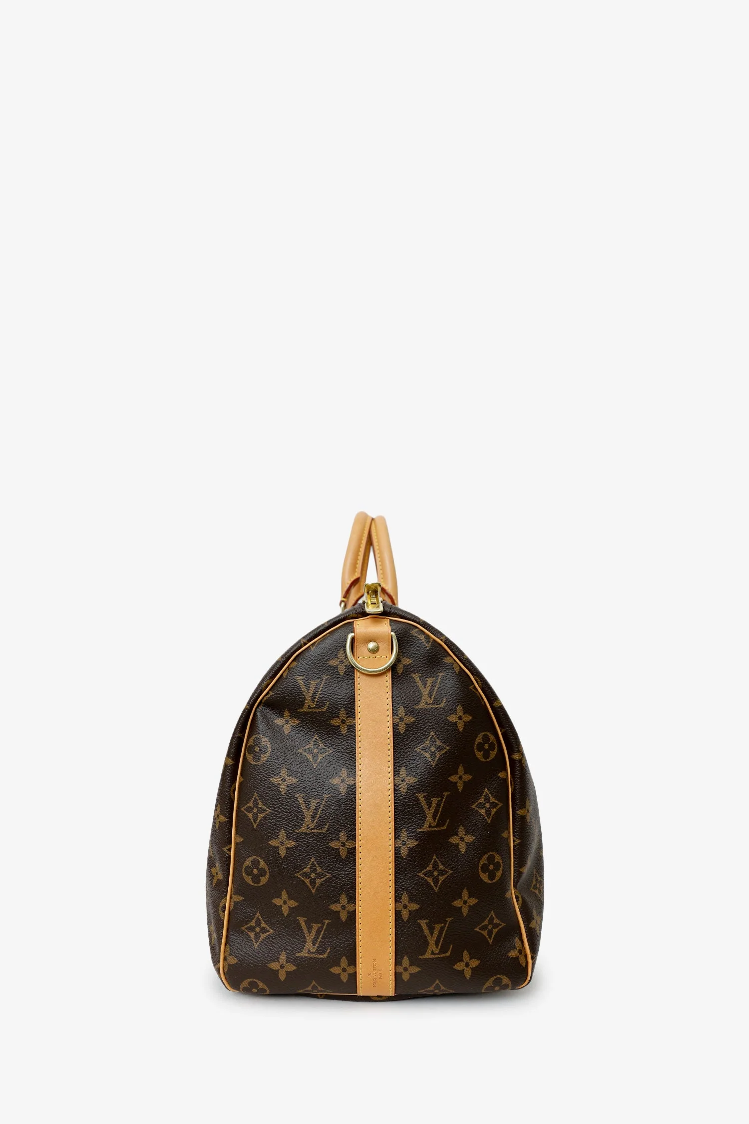 Louis Vuitton 2016 Brown Monogram Keepall Bandoulière 45 With Strap - Image 4