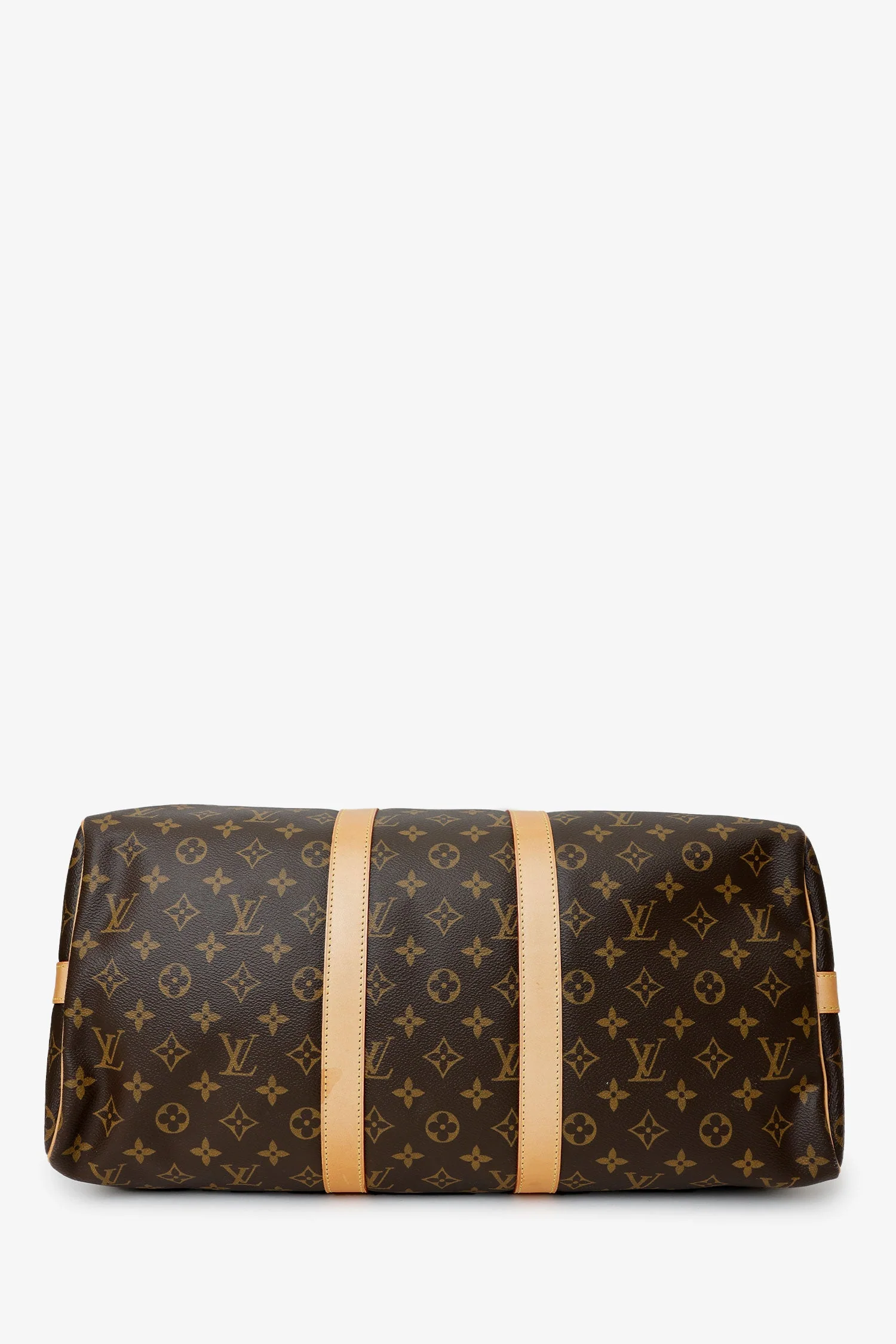 Louis Vuitton 2016 Brown Monogram Keepall Bandoulière 45 With Strap - Image 5
