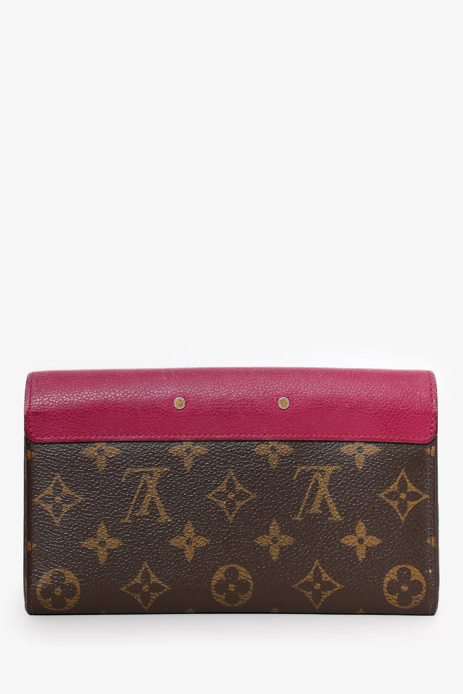 Louis Vuitton 2016 Brown/Pink LV Monogram Pallas Wallet - Image 2