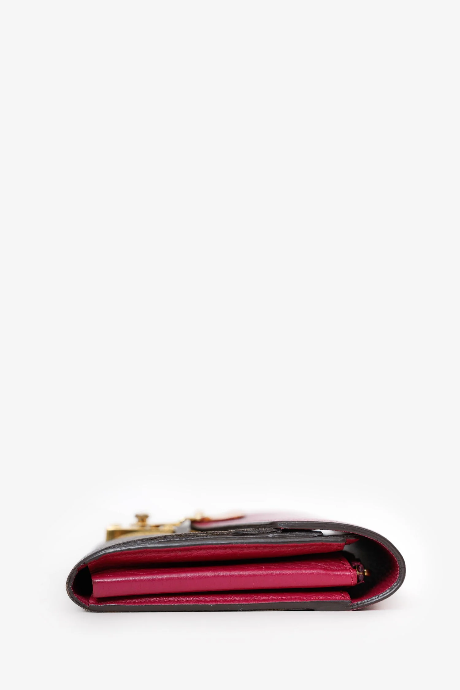 Louis Vuitton 2016 Brown/Pink LV Monogram Pallas Wallet - Image 4