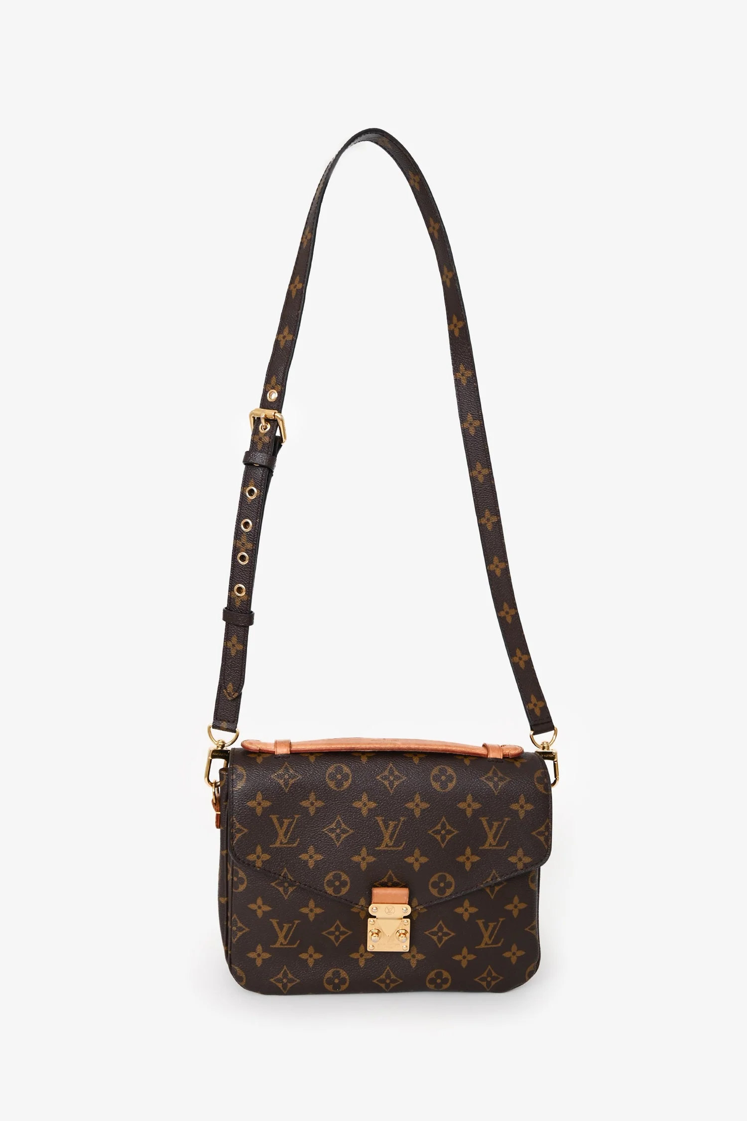Louis Vuitton 2016 Monogram Canvas/Leather Pochette Metis Crossbody - Image 7