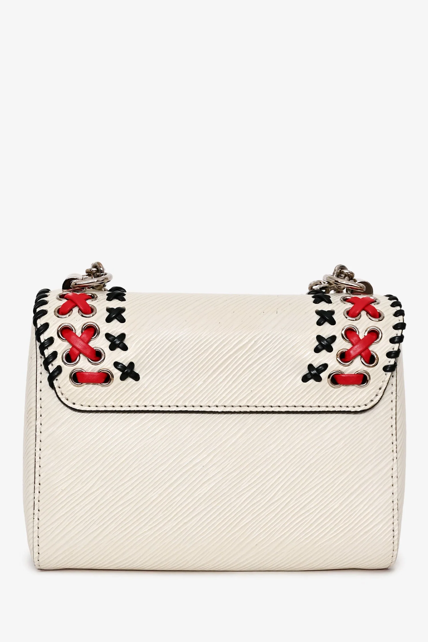 Louis Vuitton 2016 White Epi Leather Stitch Detail Twist Crossbody - Image 2