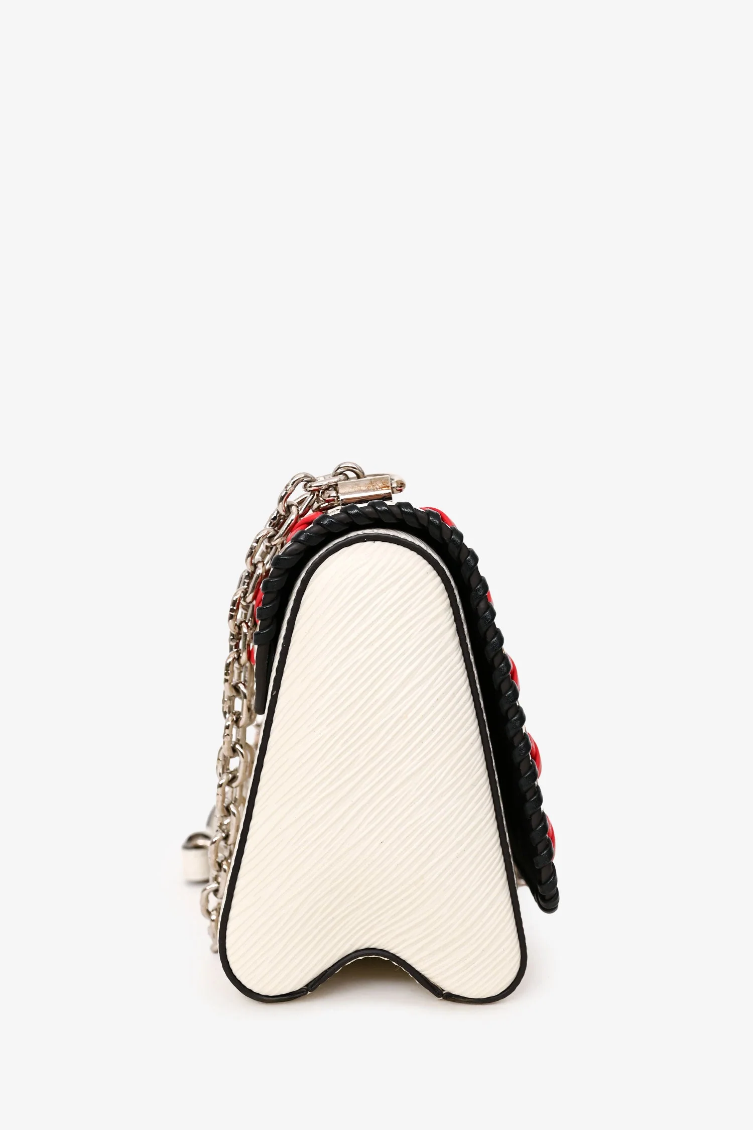 Louis Vuitton 2016 White Epi Leather Stitch Detail Twist Crossbody - Image 4