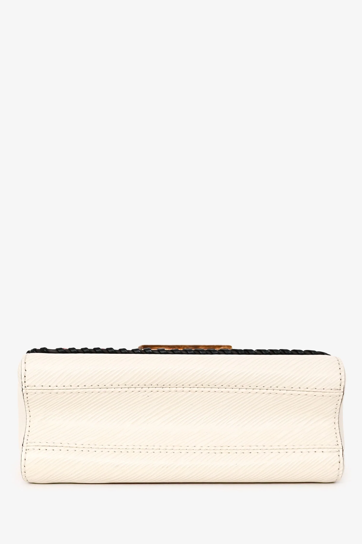 Louis Vuitton 2016 White Epi Leather Stitch Detail Twist Crossbody - Image 5