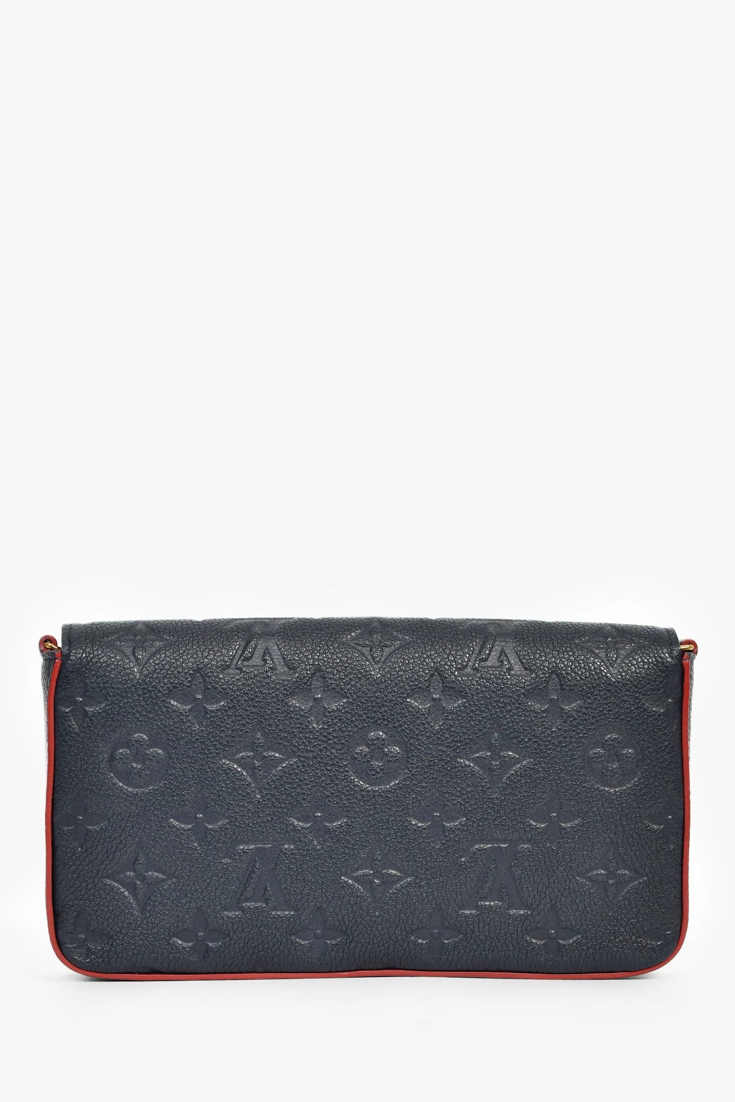 Louis Vuitton 2017 Navy/Red Leather Empriente Felicie Crossbody Bag - Image 2