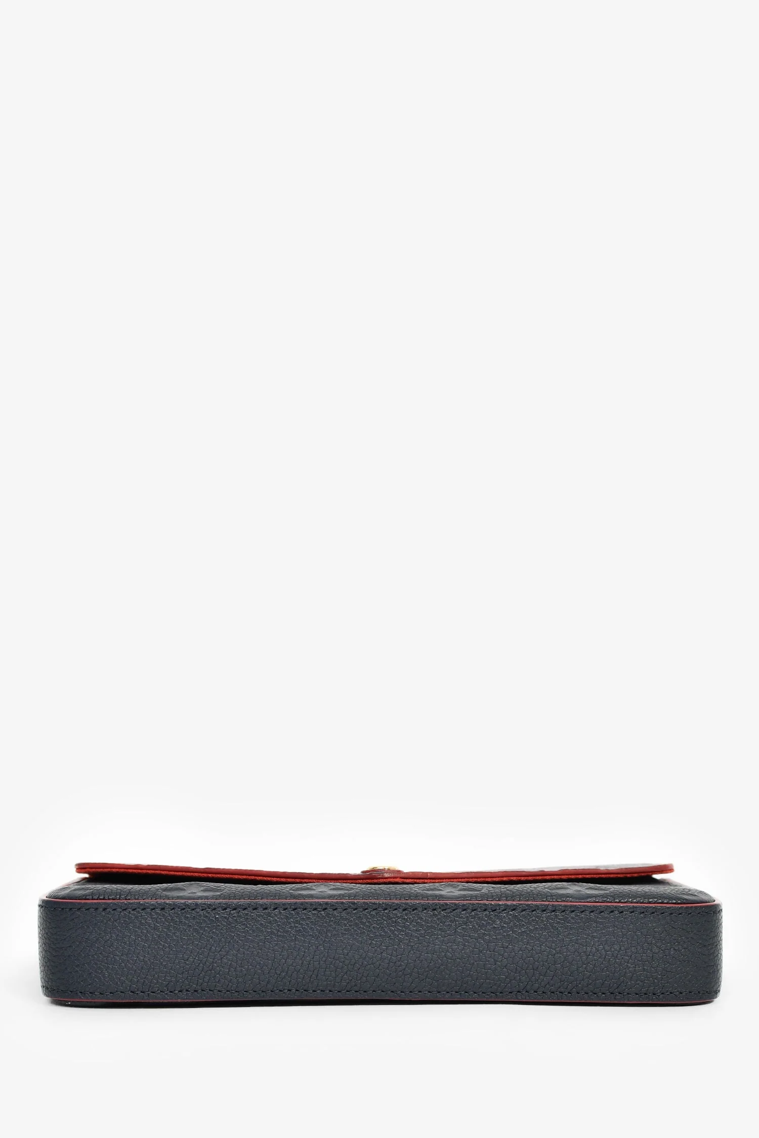 Louis Vuitton 2017 Navy/Red Leather Empriente Felicie Crossbody Bag - Image 5