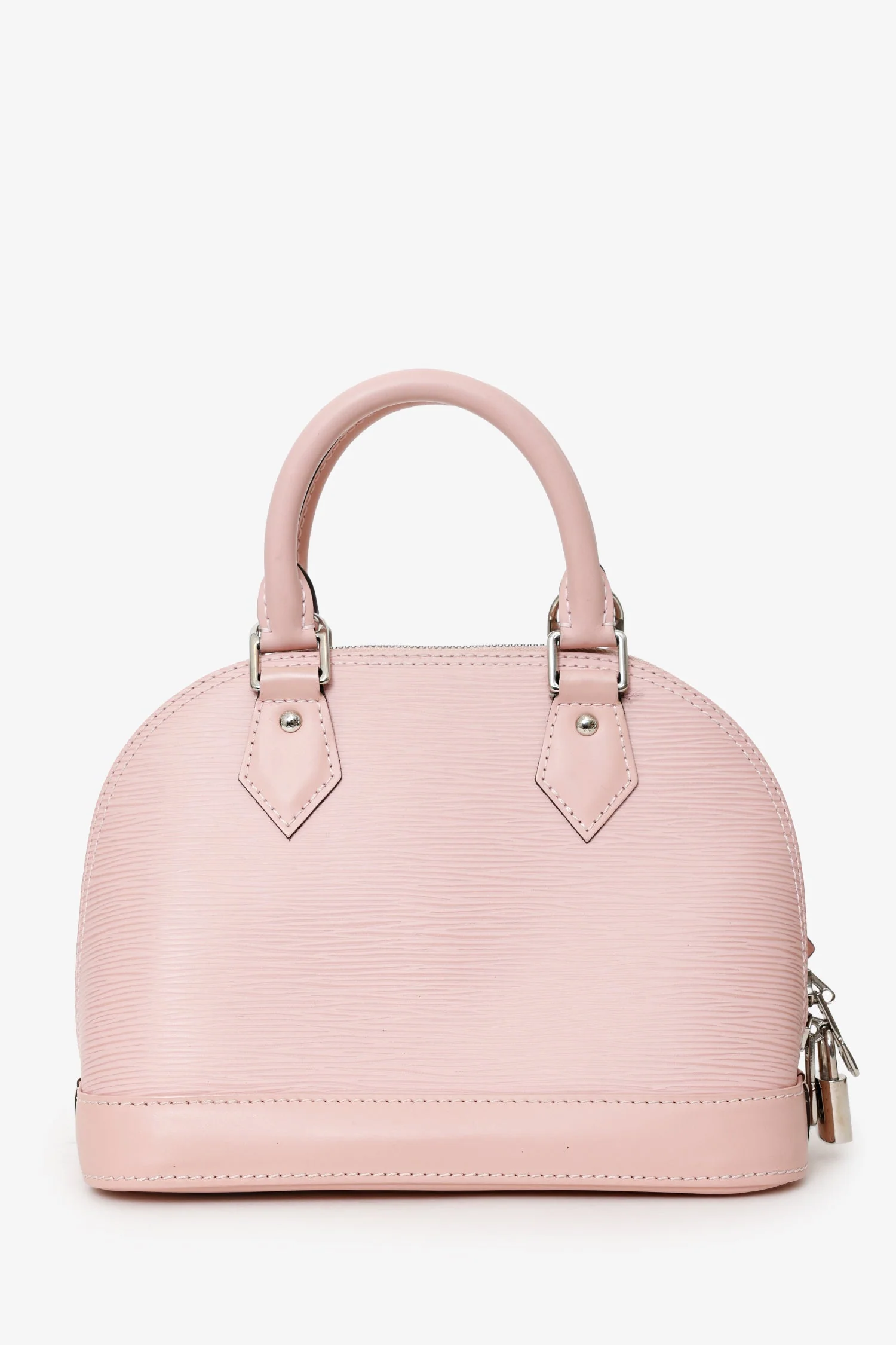 Louis Vuitton 2017 Pink Epi Leather Alma BB With Strap - Image 3