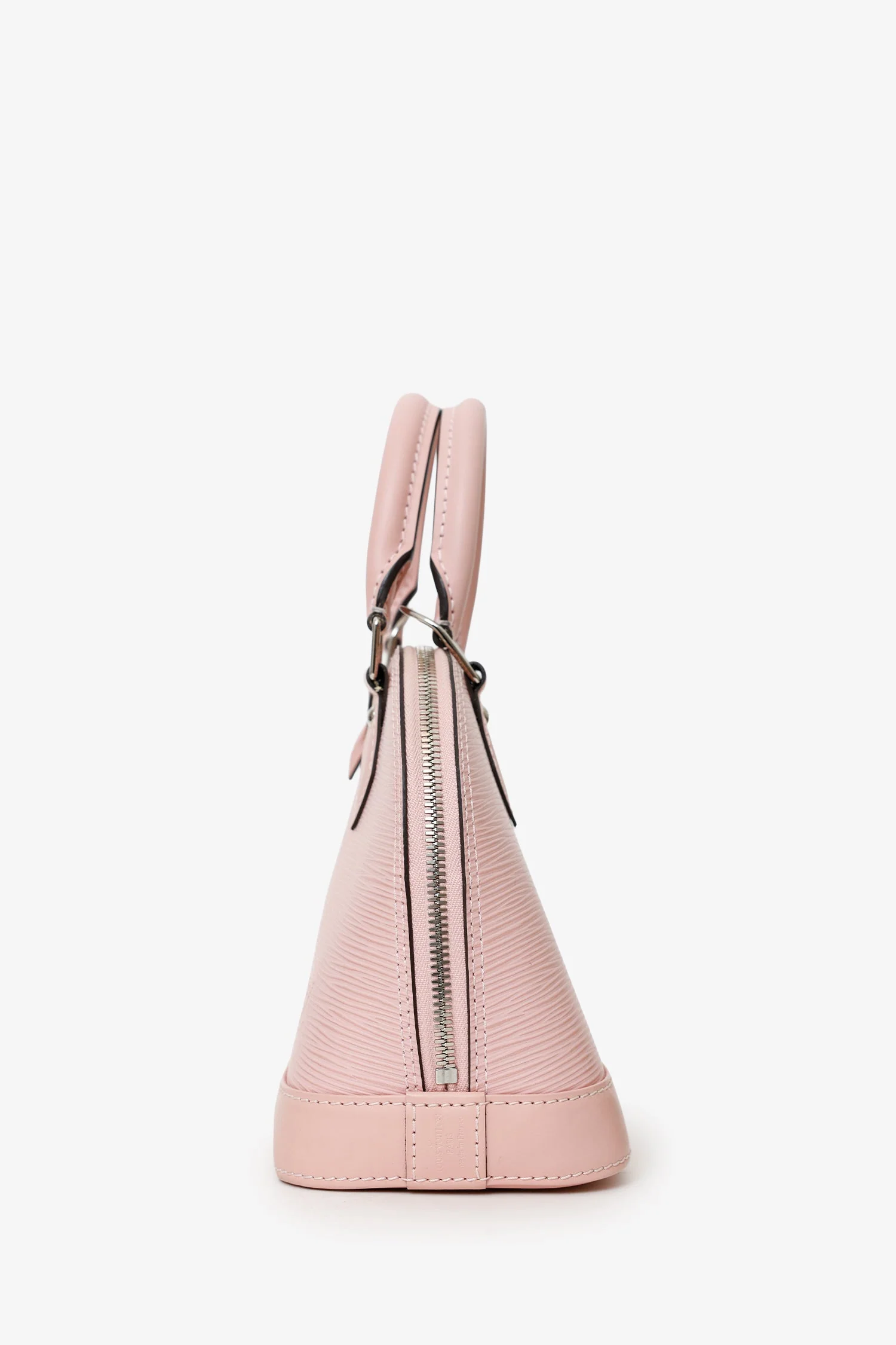 Louis Vuitton 2017 Pink Epi Leather Alma BB With Strap - Image 4