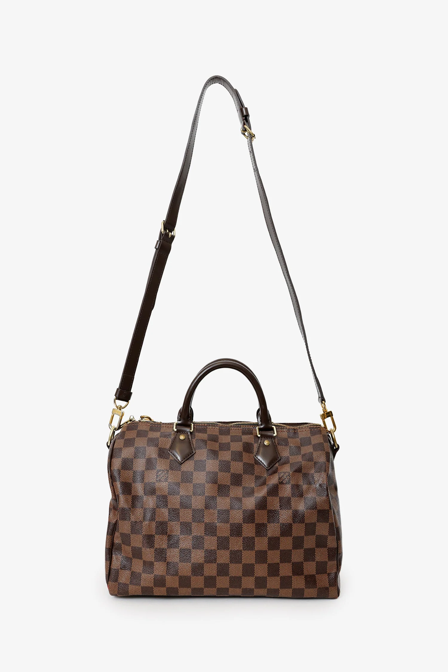 Louis Vuitton 2018 Damier Ebene Speedy 35 Bandouliere - Image 6