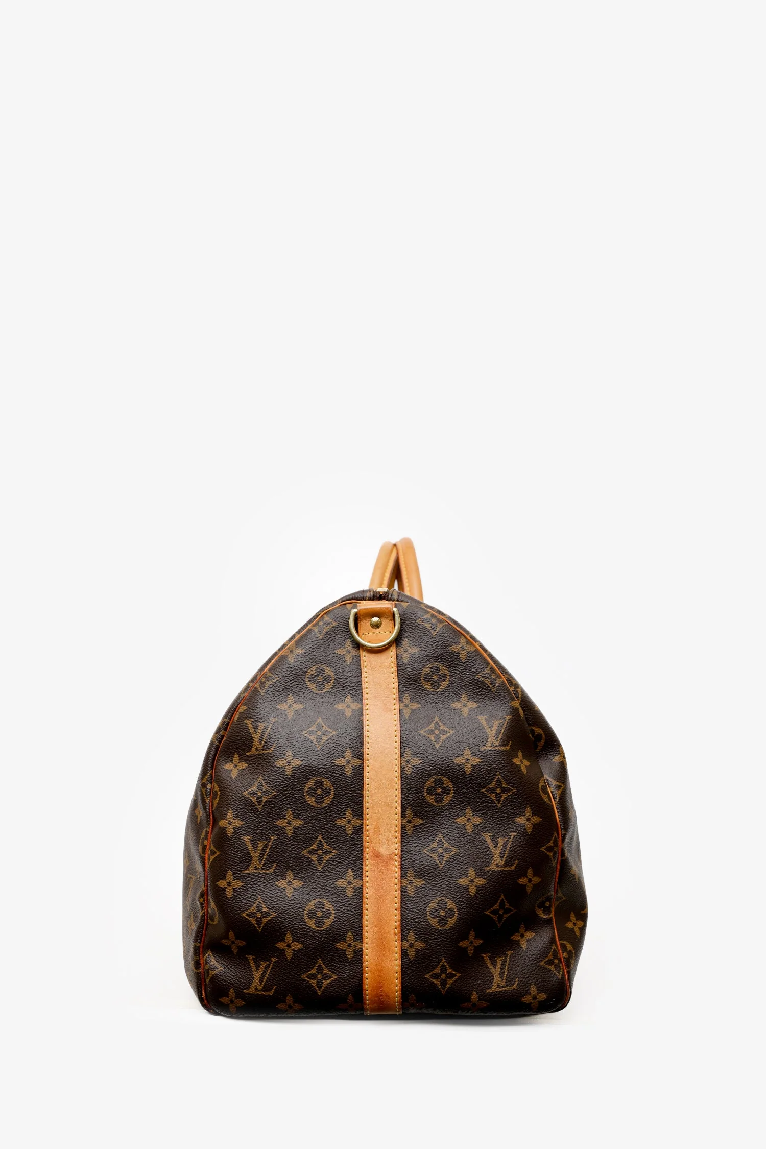 Louis Vuitton 2018 Monogram Canvas/Leather Keepall Bandoulière 55 With Strap - Image 3