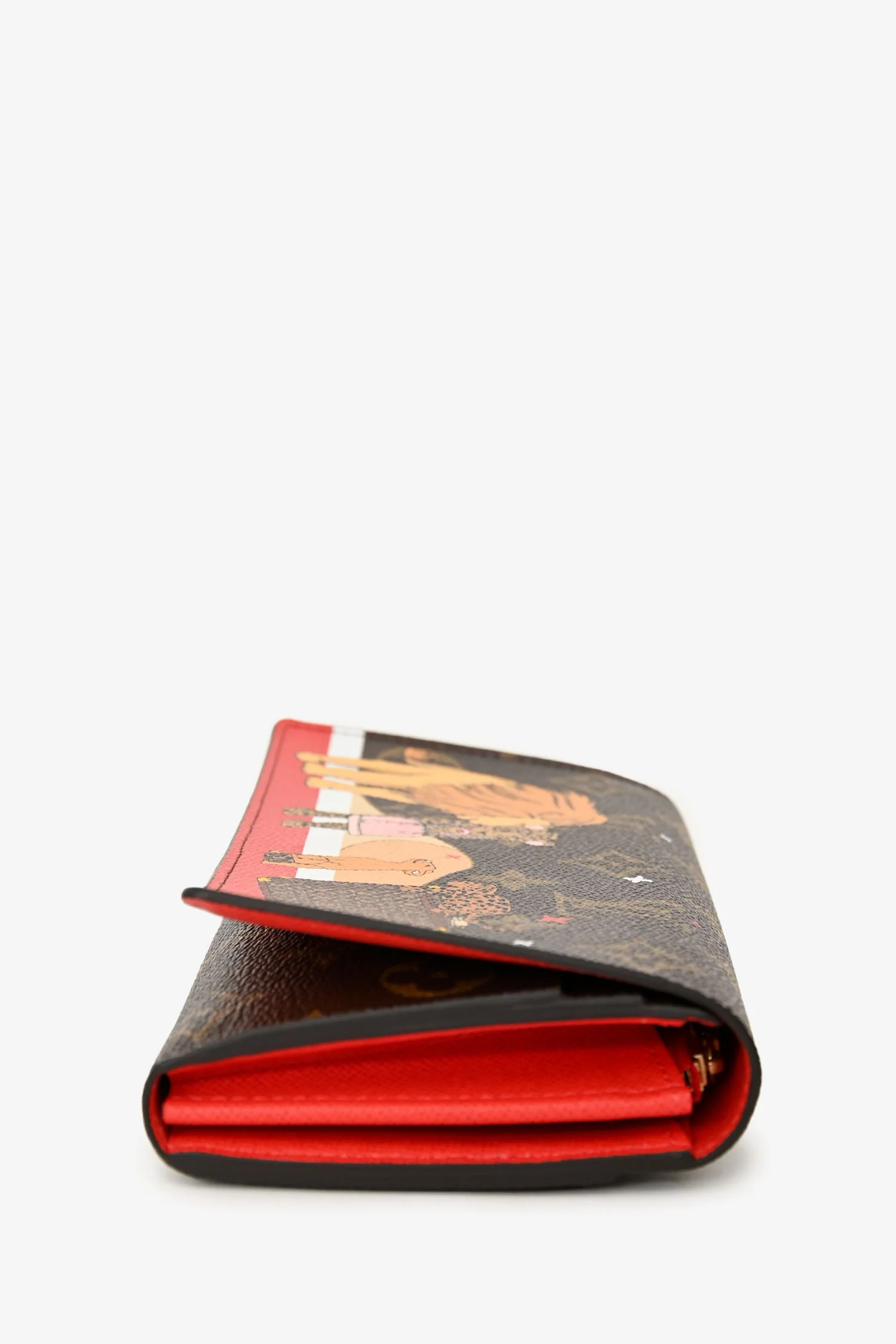 Louis Vuitton 2018 Monogram Christmas Animation Sarah Wallet - Image 4
