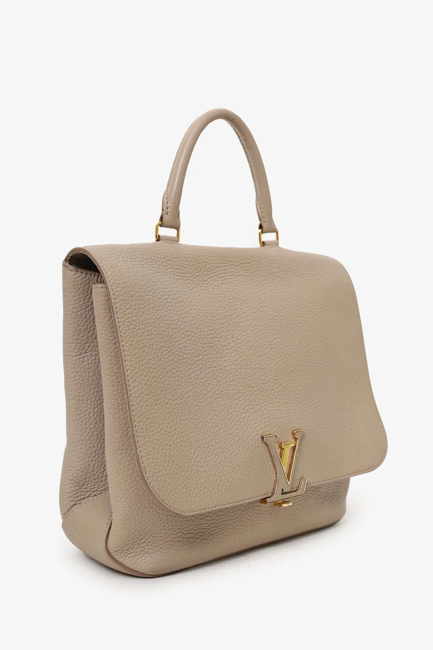 Louis Vuitton 2018 Taupe Leather Taurillon Volta Top Handle (As Is) - Image 2